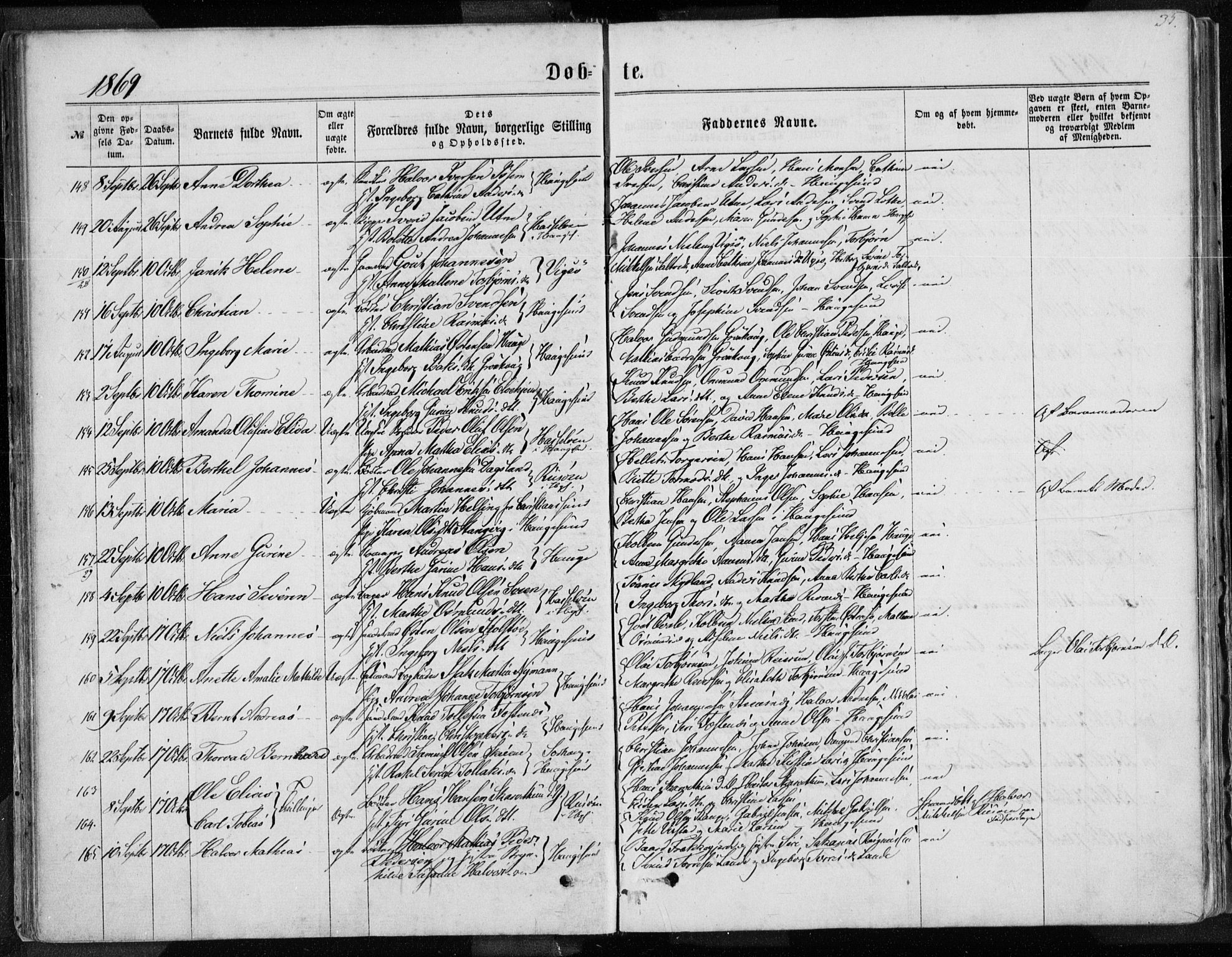 Torvastad sokneprestkontor, SAST/A -101857/H/Ha/Haa/L0012: Parish register (official) no. A 12.1, 1867-1877, p. 35