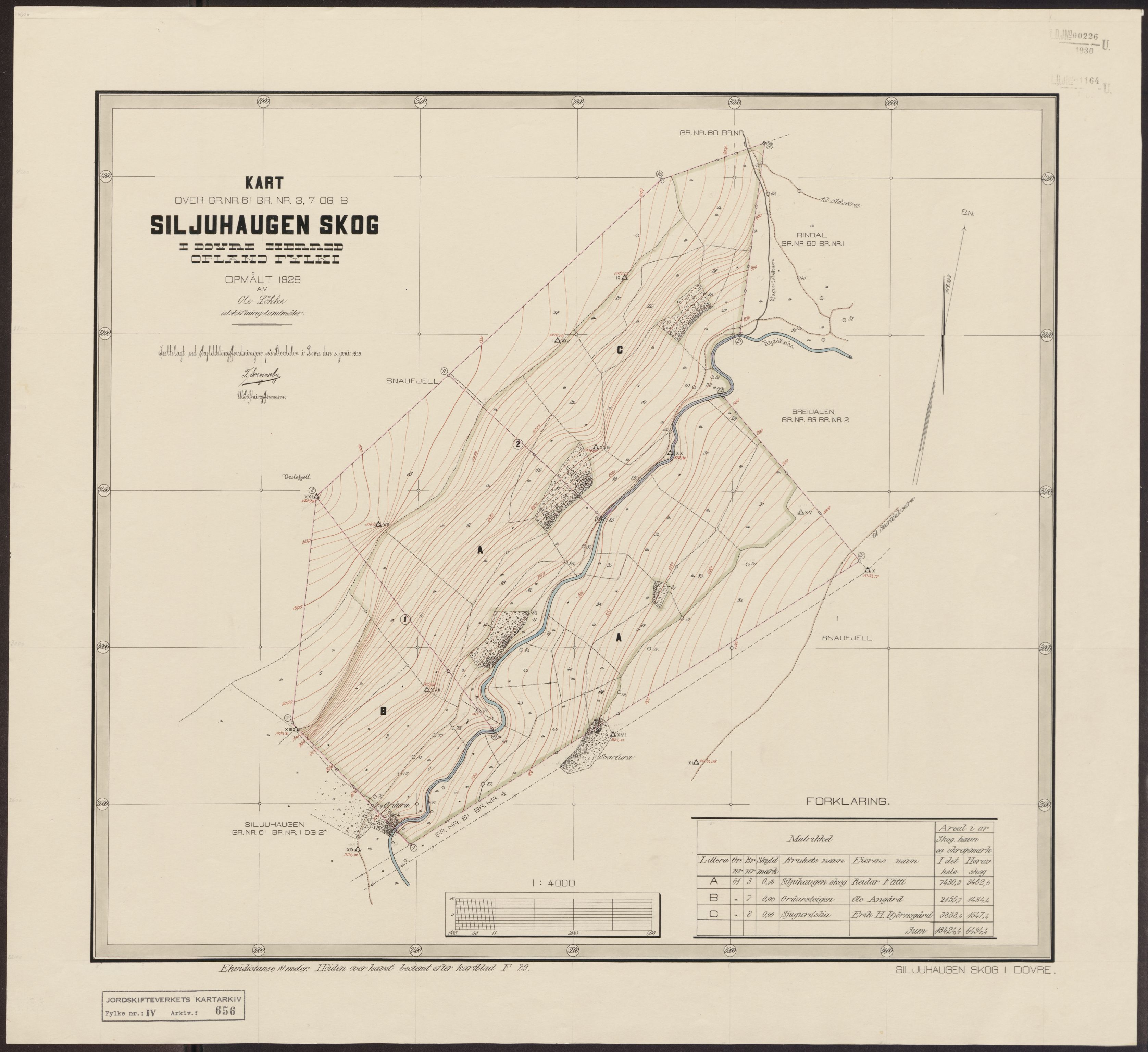 Jordskifteverkets kartarkiv, AV/RA-S-3929/T, 1859-1988, p. 832