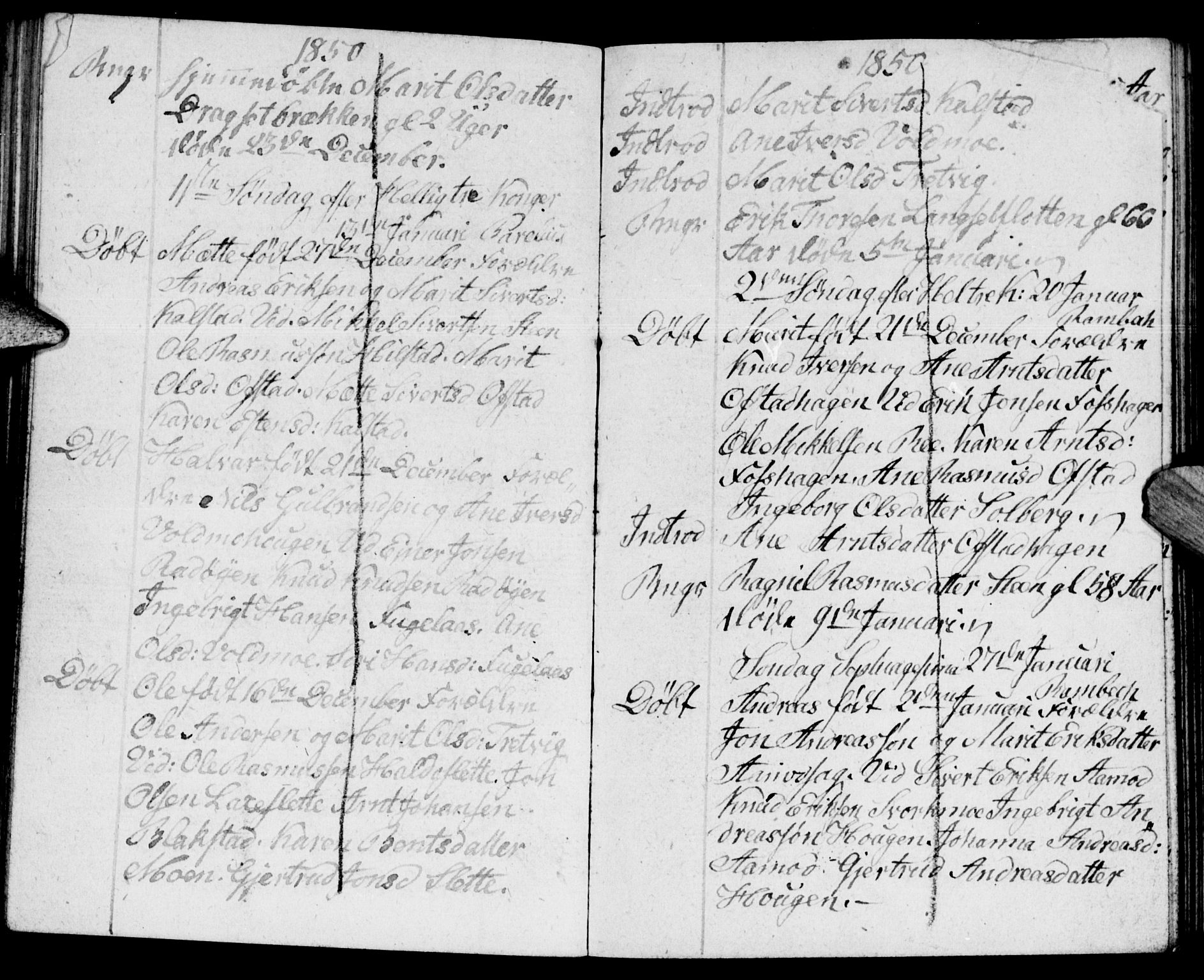 Meldal sokneprestkontor, SAT/A-1123/1/I/I1/I1f/L0008: Parish register draft no. 672I1F, 1827-1866