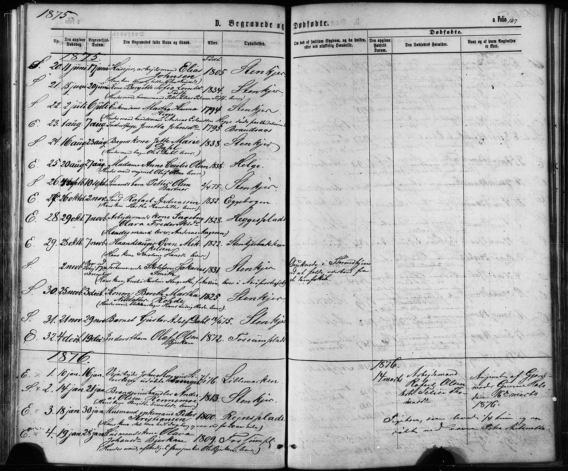 Ministerialprotokoller, klokkerbøker og fødselsregistre - Nord-Trøndelag, AV/SAT-A-1458/739/L0370: Parish register (official) no. 739A02, 1868-1881, p. 147