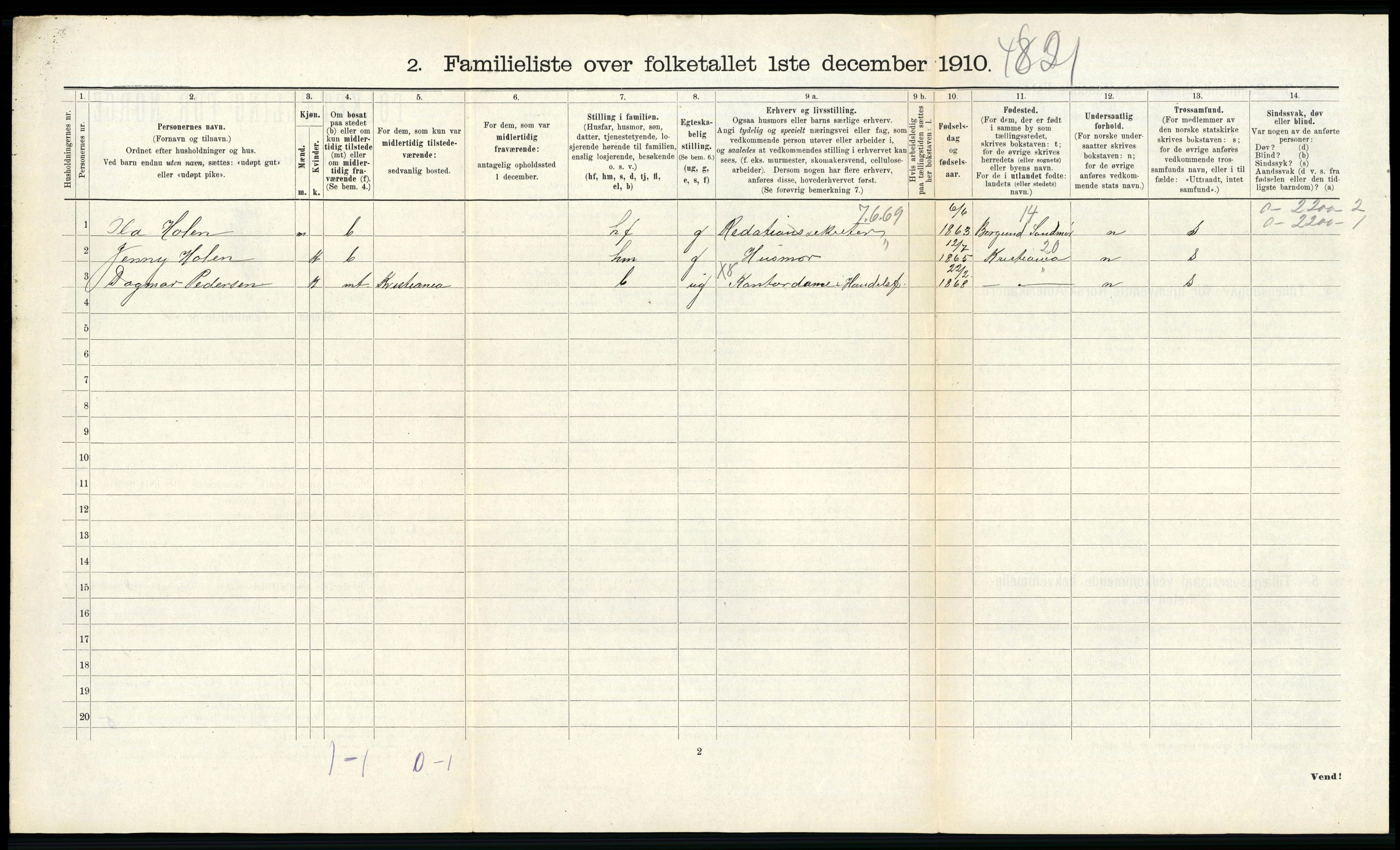 RA, 1910 census for Ålesund, 1910, p. 2598