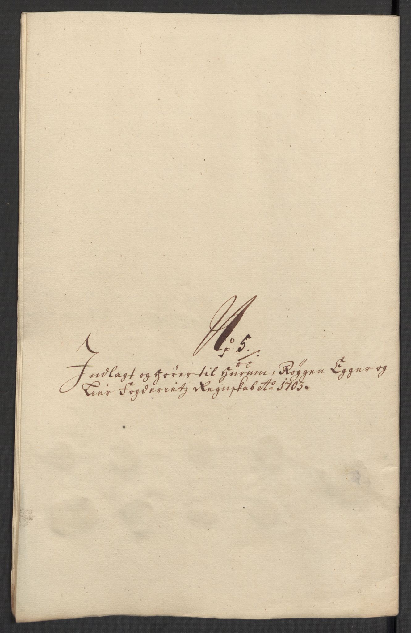 Rentekammeret inntil 1814, Reviderte regnskaper, Fogderegnskap, RA/EA-4092/R30/L1699: Fogderegnskap Hurum, Røyken, Eiker og Lier, 1703, p. 37