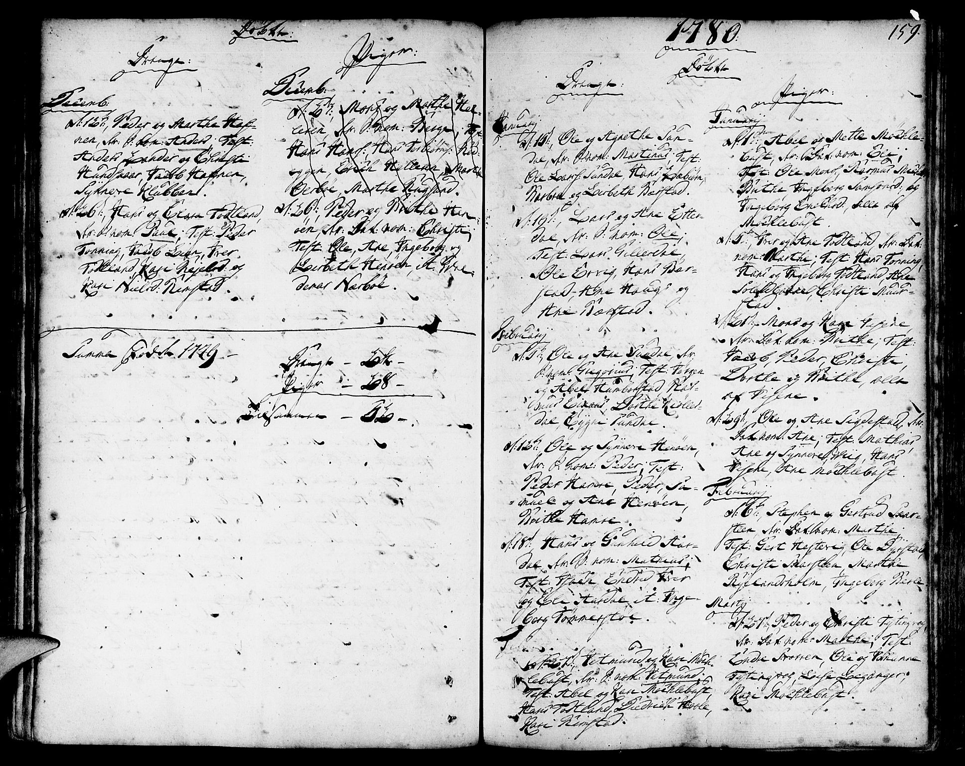 Davik sokneprestembete, SAB/A-79701/H/Haa/Haaa/L0002: Parish register (official) no. A 2, 1742-1816, p. 159