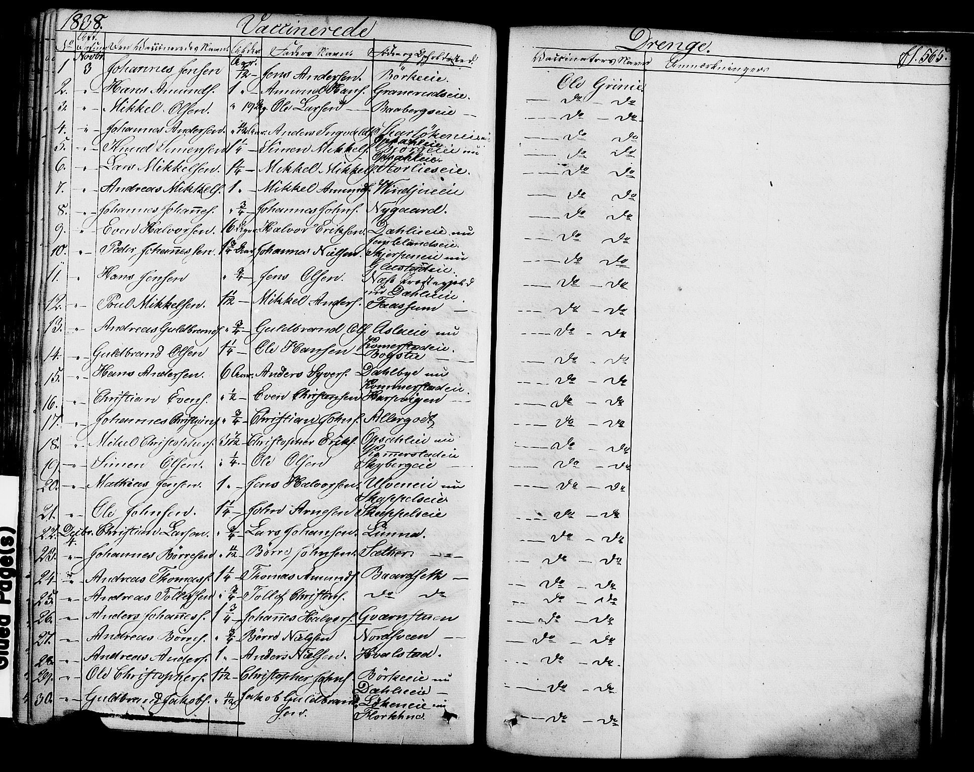 Ringsaker prestekontor, SAH/PREST-014/K/Ka/L0008: Parish register (official) no. 8, 1837-1850, p. 565