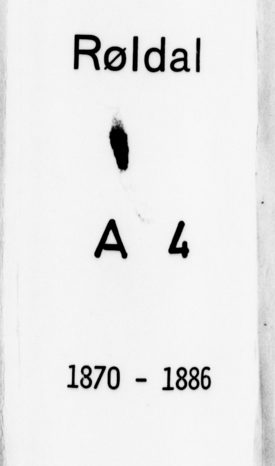 Røldal sokneprestembete, SAB/A-100247: Parish register (official) no. A 4, 1870-1886