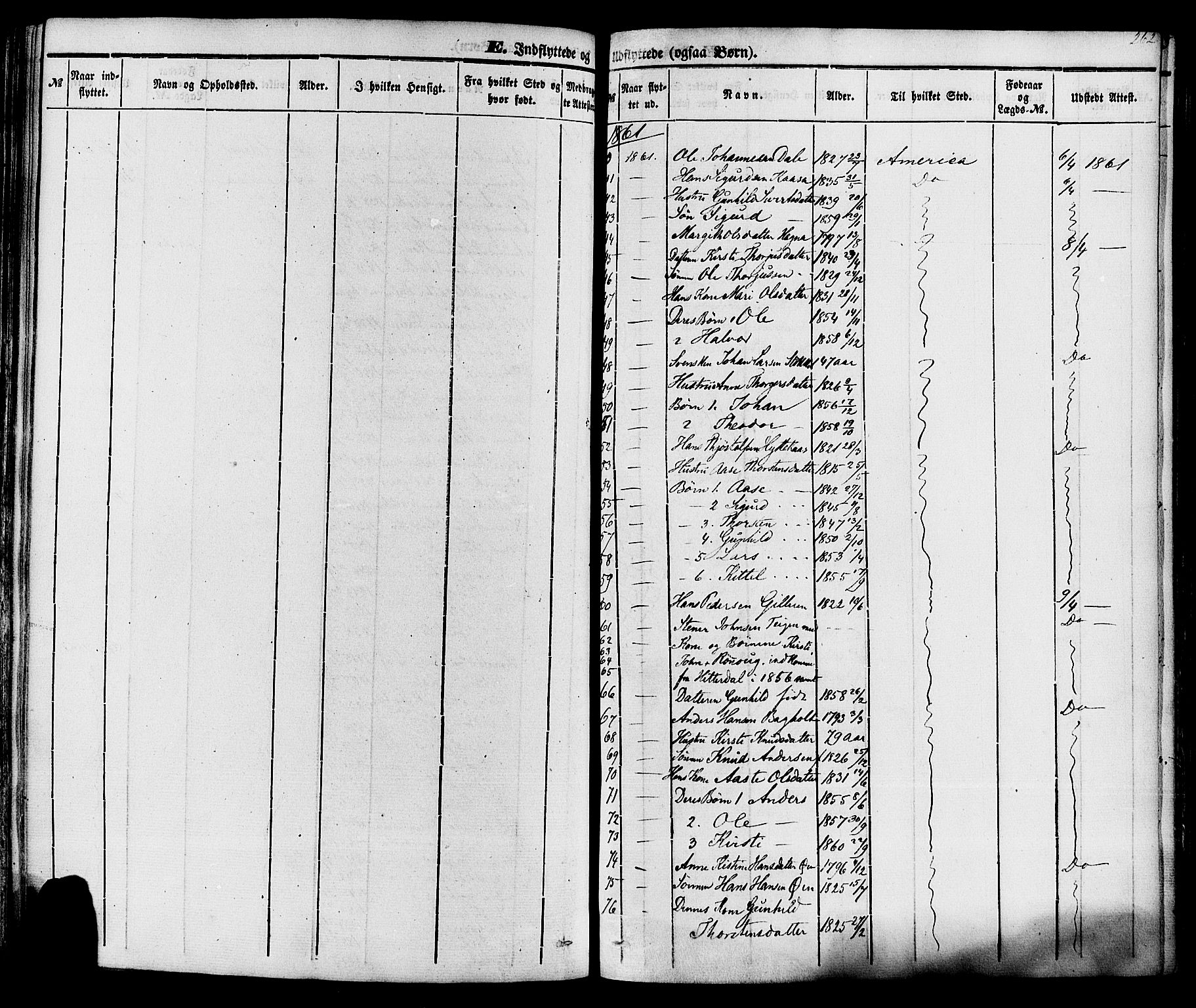 Sauherad kirkebøker, SAKO/A-298/F/Fa/L0007: Parish register (official) no. I 7, 1851-1873, p. 262