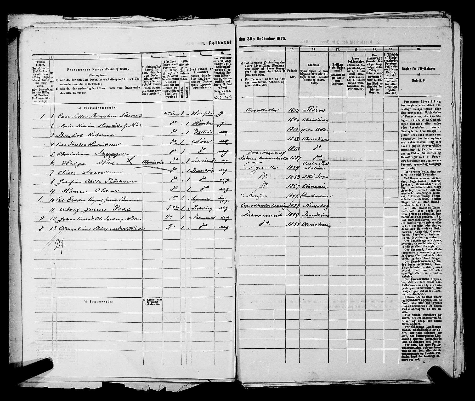 SAKO, 1875 census for 0602 Drammen, 1875, p. 2378