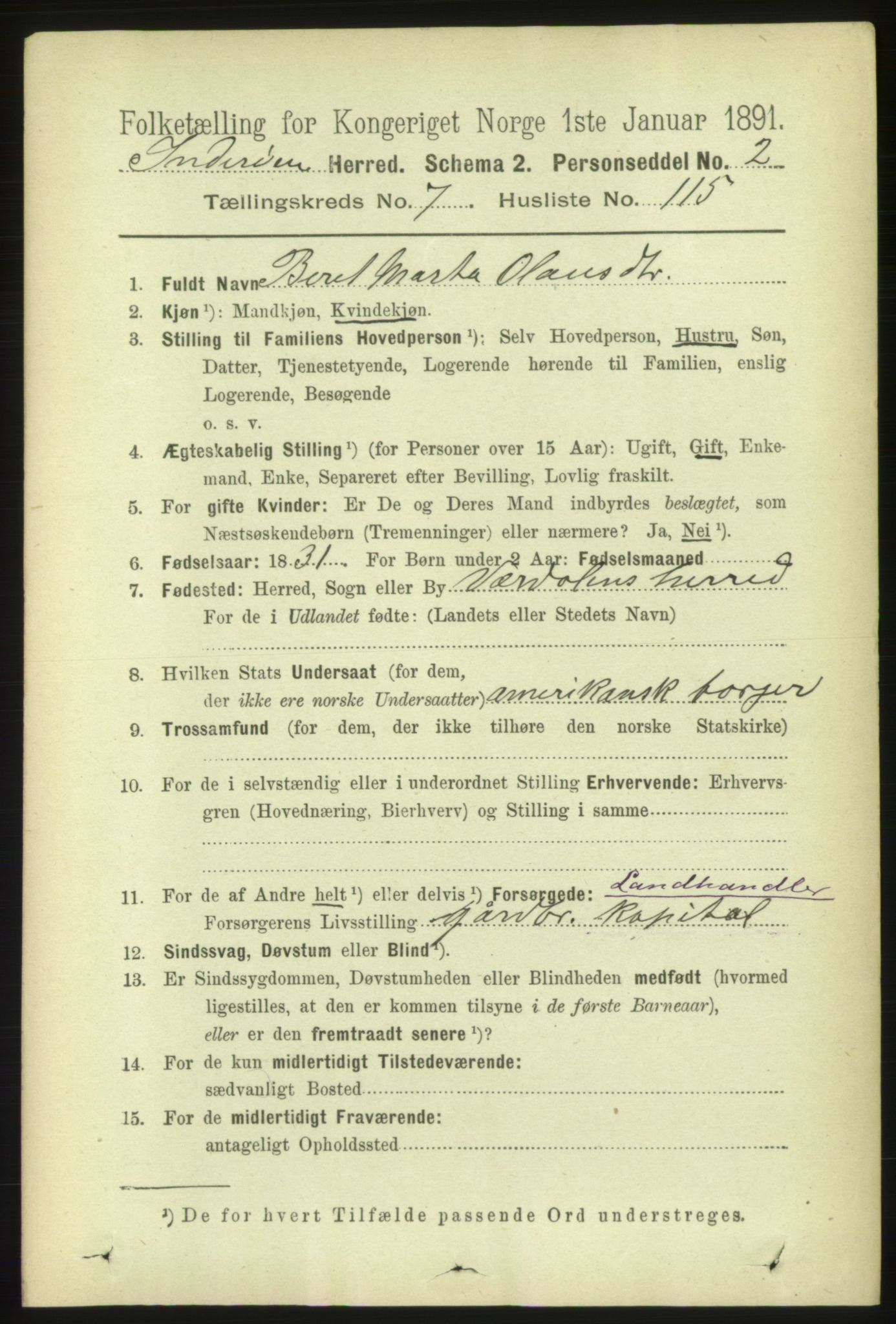 RA, 1891 census for 1729 Inderøy, 1891, p. 4411