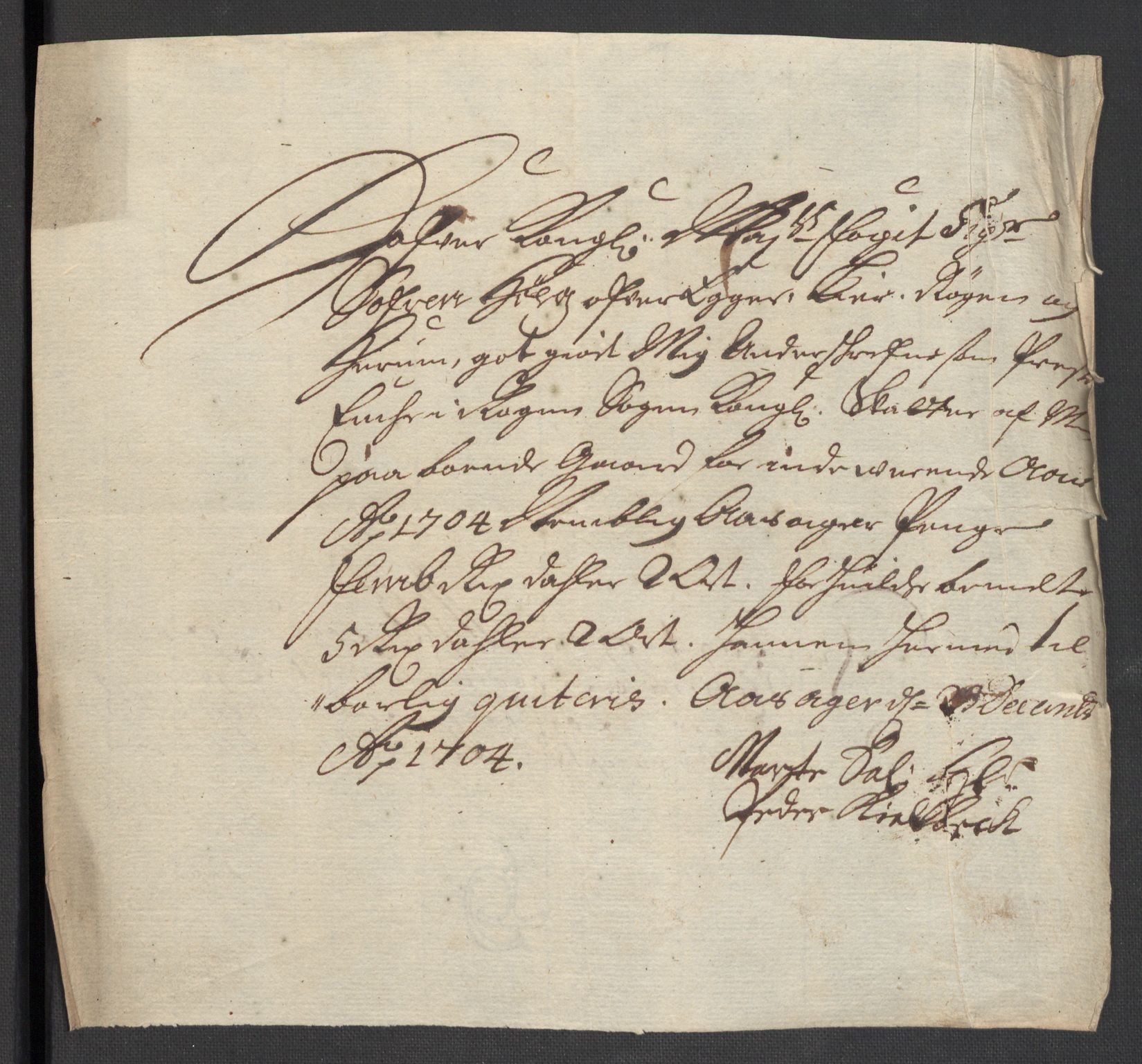 Rentekammeret inntil 1814, Reviderte regnskaper, Fogderegnskap, AV/RA-EA-4092/R30/L1700: Fogderegnskap Hurum, Røyken, Eiker og Lier, 1704-1705, p. 211