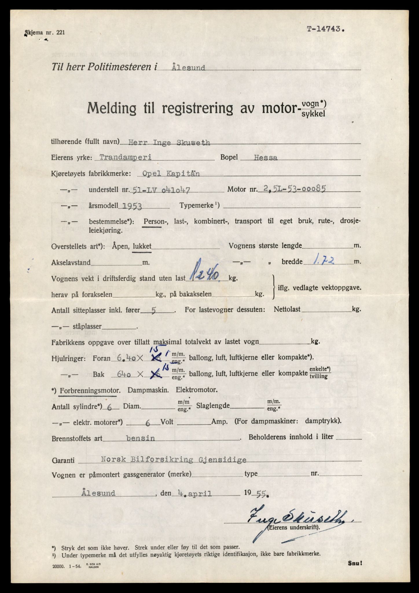 Møre og Romsdal vegkontor - Ålesund trafikkstasjon, AV/SAT-A-4099/F/Fe/L0048: Registreringskort for kjøretøy T 14721 - T 14863, 1927-1998, p. 475