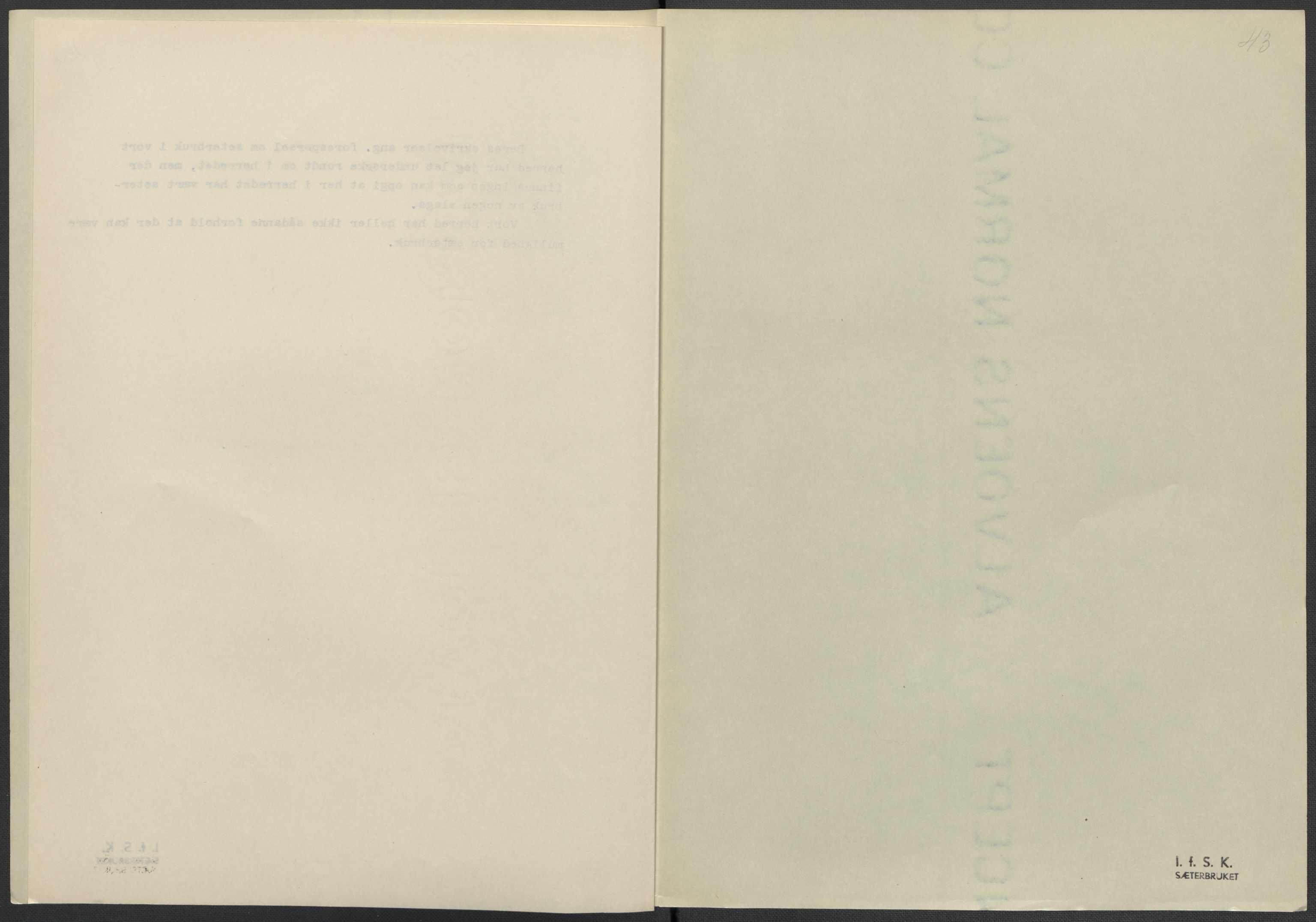 Instituttet for sammenlignende kulturforskning, AV/RA-PA-0424/F/Fc/L0016/0002: Eske B16: / Nordland (perm XLVII), 1932-1936, p. 43