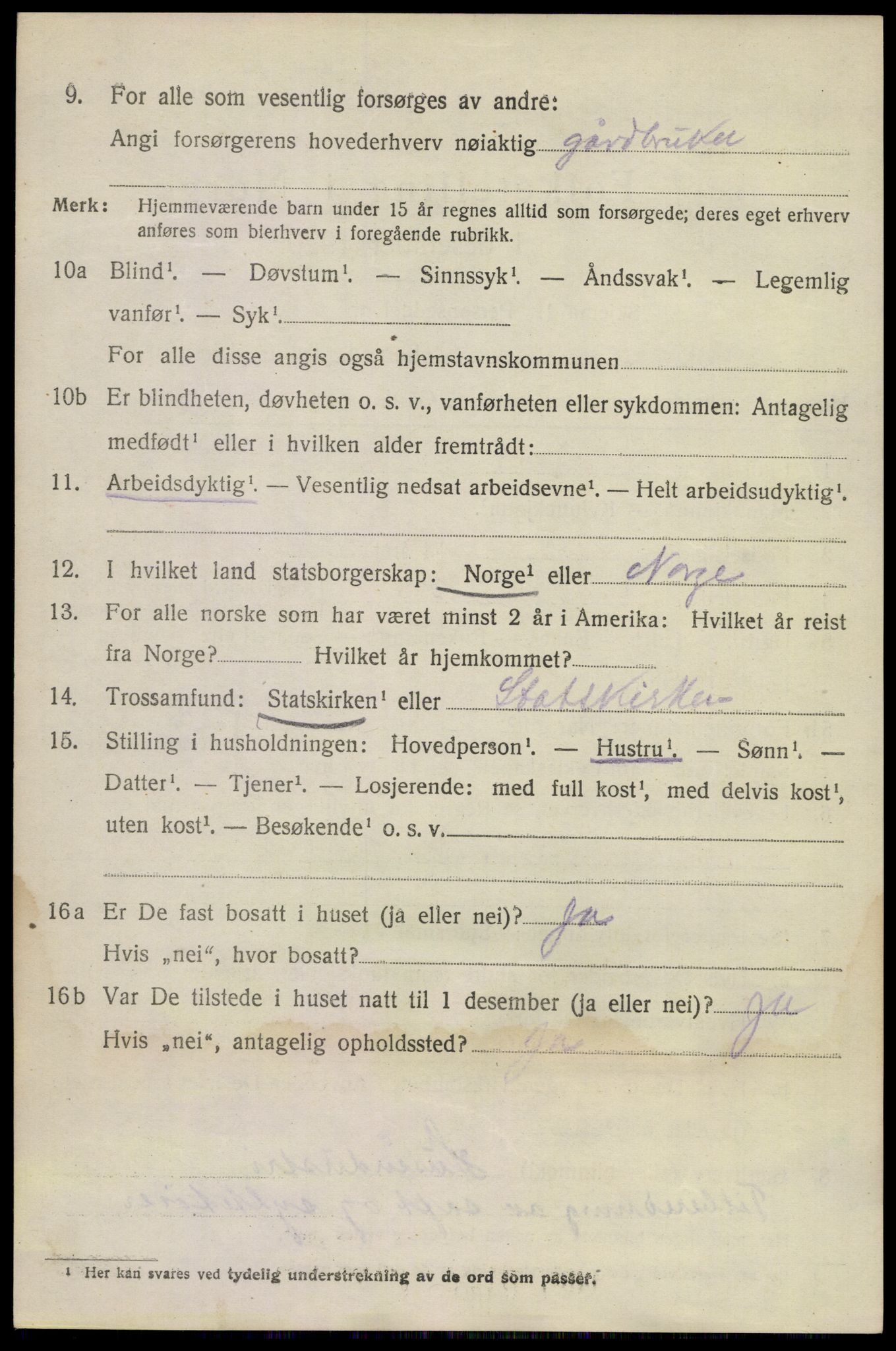 SAKO, 1920 census for Sandeherred, 1920, p. 11917