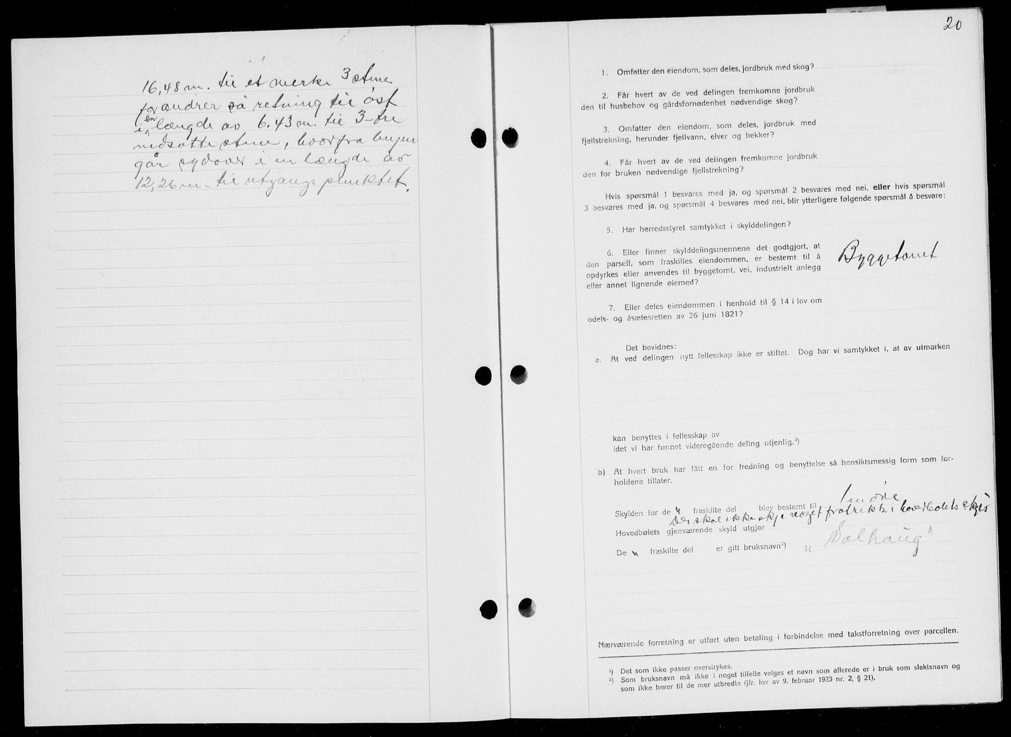 Ryfylke tingrett, SAST/A-100055/001/II/IIB/L0074: Mortgage book no. 53, 1936-1937, Diary no: : 1303/1936