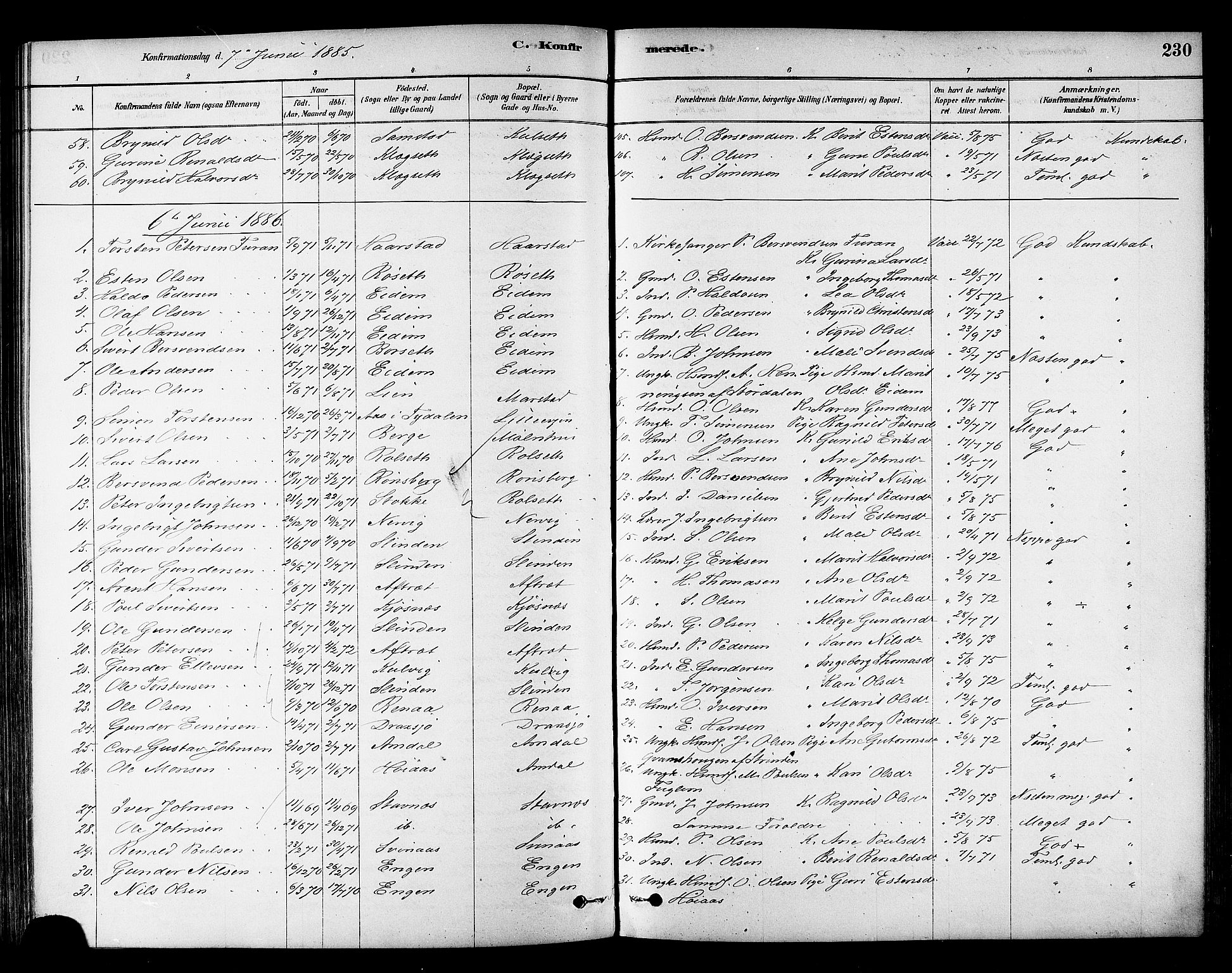 Ministerialprotokoller, klokkerbøker og fødselsregistre - Sør-Trøndelag, SAT/A-1456/695/L1148: Parish register (official) no. 695A08, 1878-1891, p. 230
