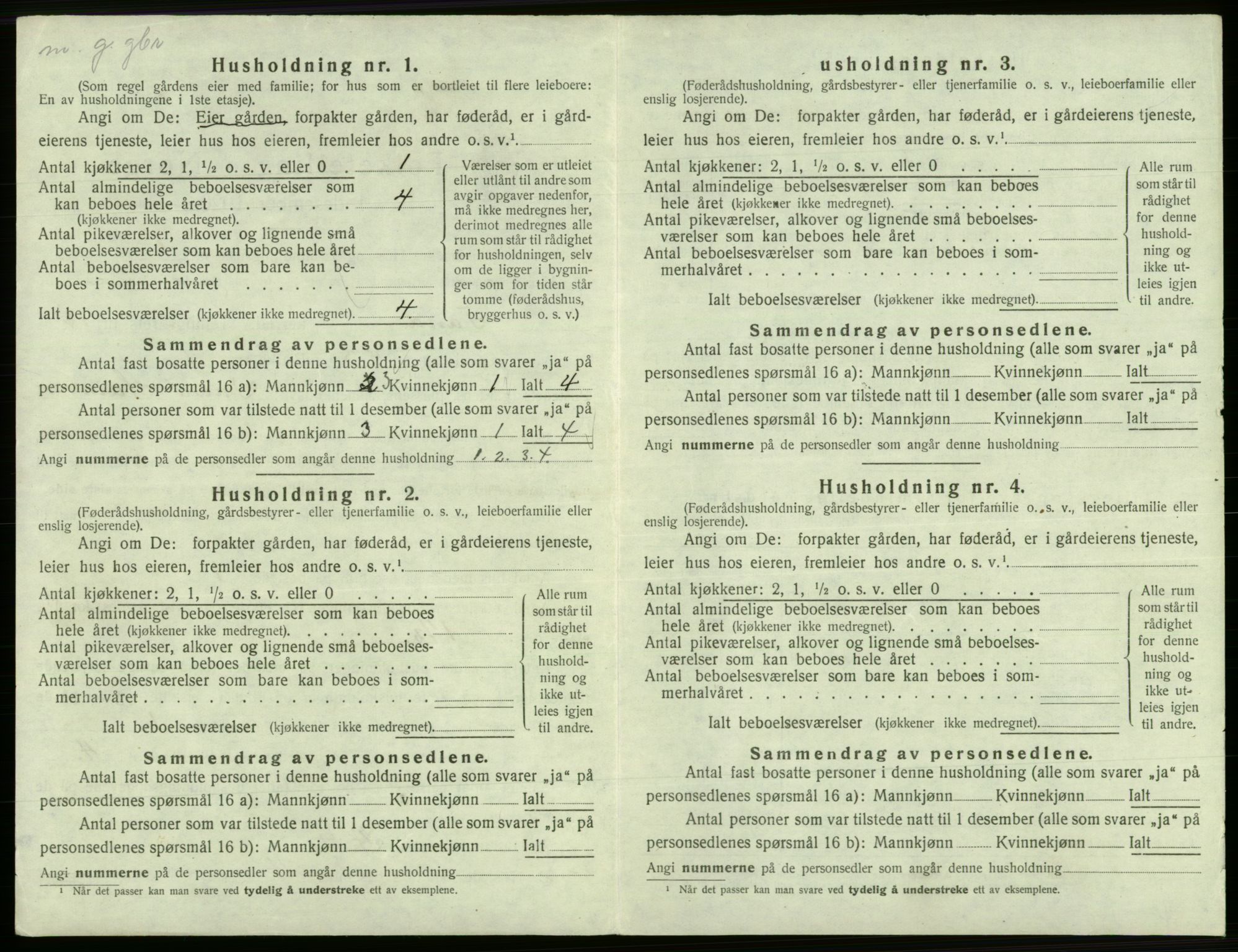 SAB, 1920 census for Fana, 1920, p. 2566