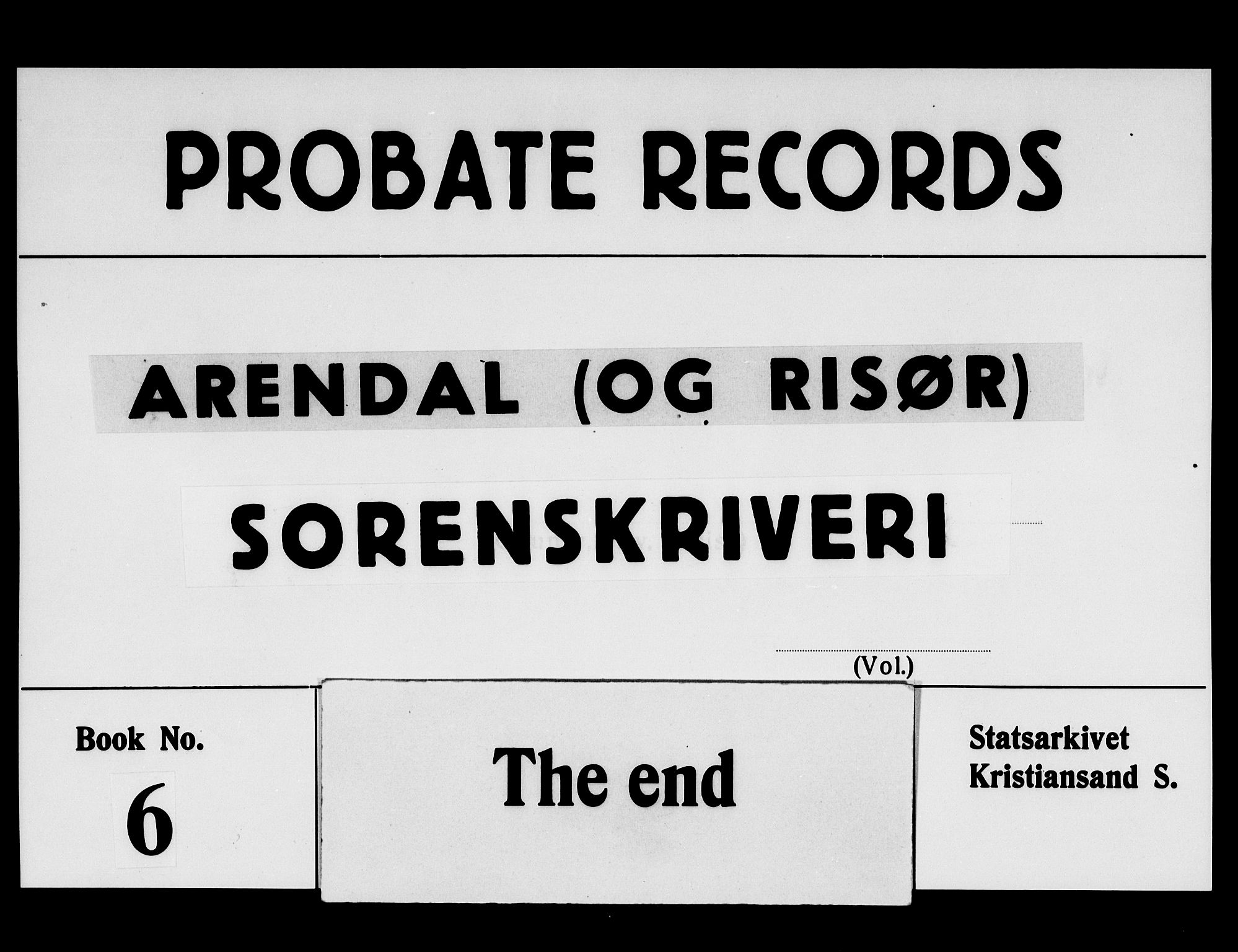 Arendal byfogd, SAK/1222-0001/H/Hc/L0007: Skifteprotokoll nr. 6 for Arendal og Risør, m/register, 1772-1776