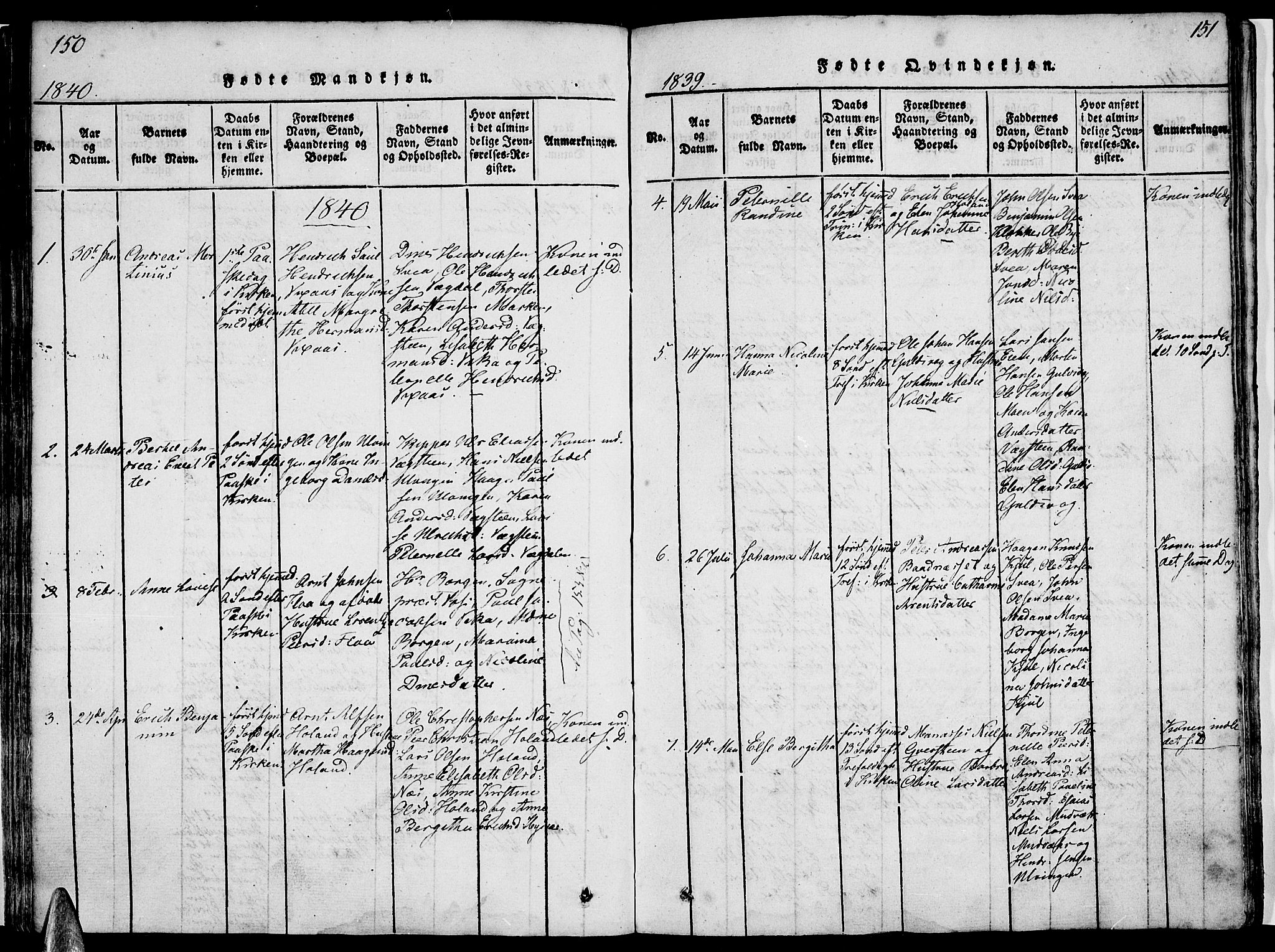 Ministerialprotokoller, klokkerbøker og fødselsregistre - Nordland, AV/SAT-A-1459/816/L0239: Parish register (official) no. 816A05, 1820-1845, p. 150-151