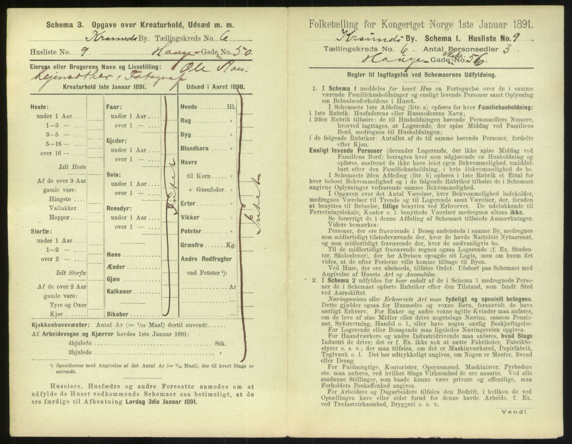 RA, 1891 census for 1503 Kristiansund, 1891, p. 552