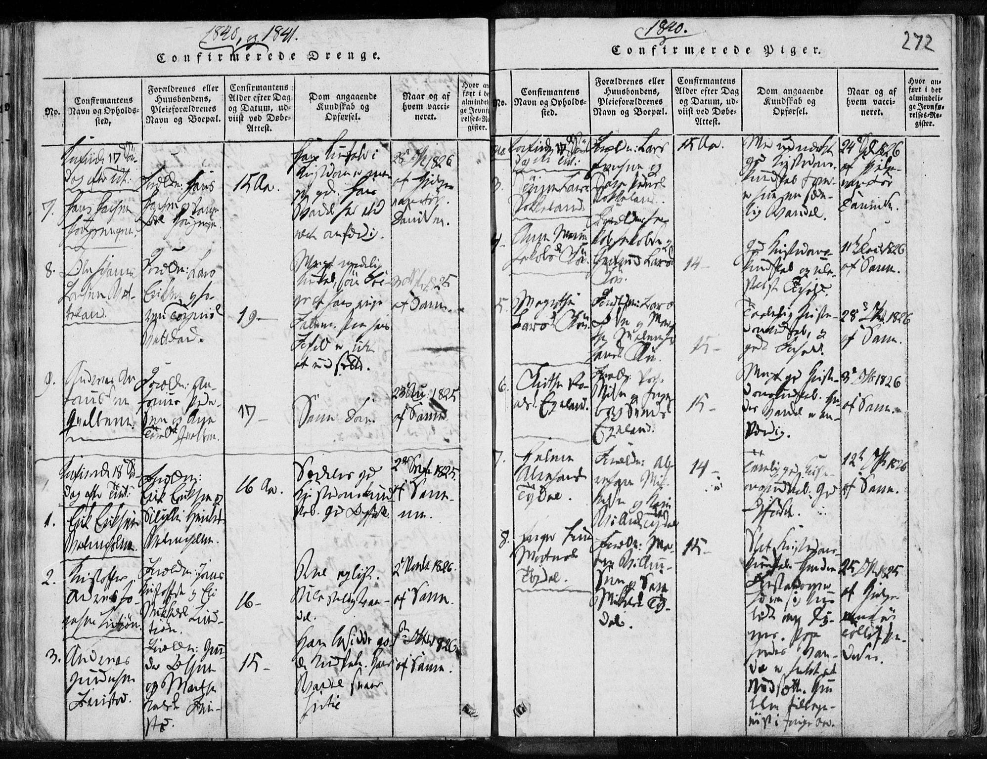 Eigersund sokneprestkontor, SAST/A-101807/S08/L0008: Parish register (official) no. A 8, 1816-1847, p. 272