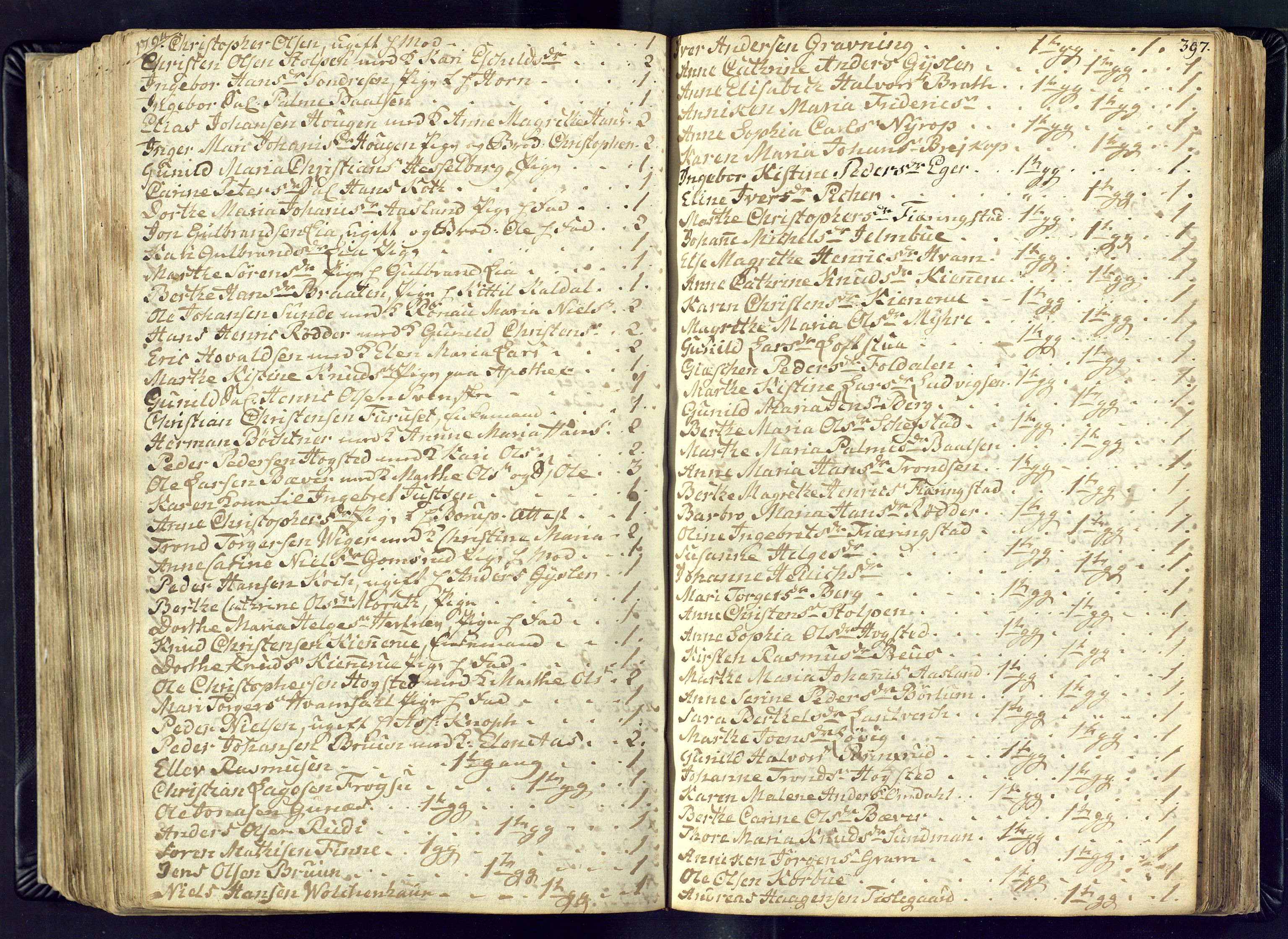 Kongsberg kirkebøker, AV/SAKO-A-22/M/Ma/L0011: Communicants register no. 11, 1788-1795, p. 397