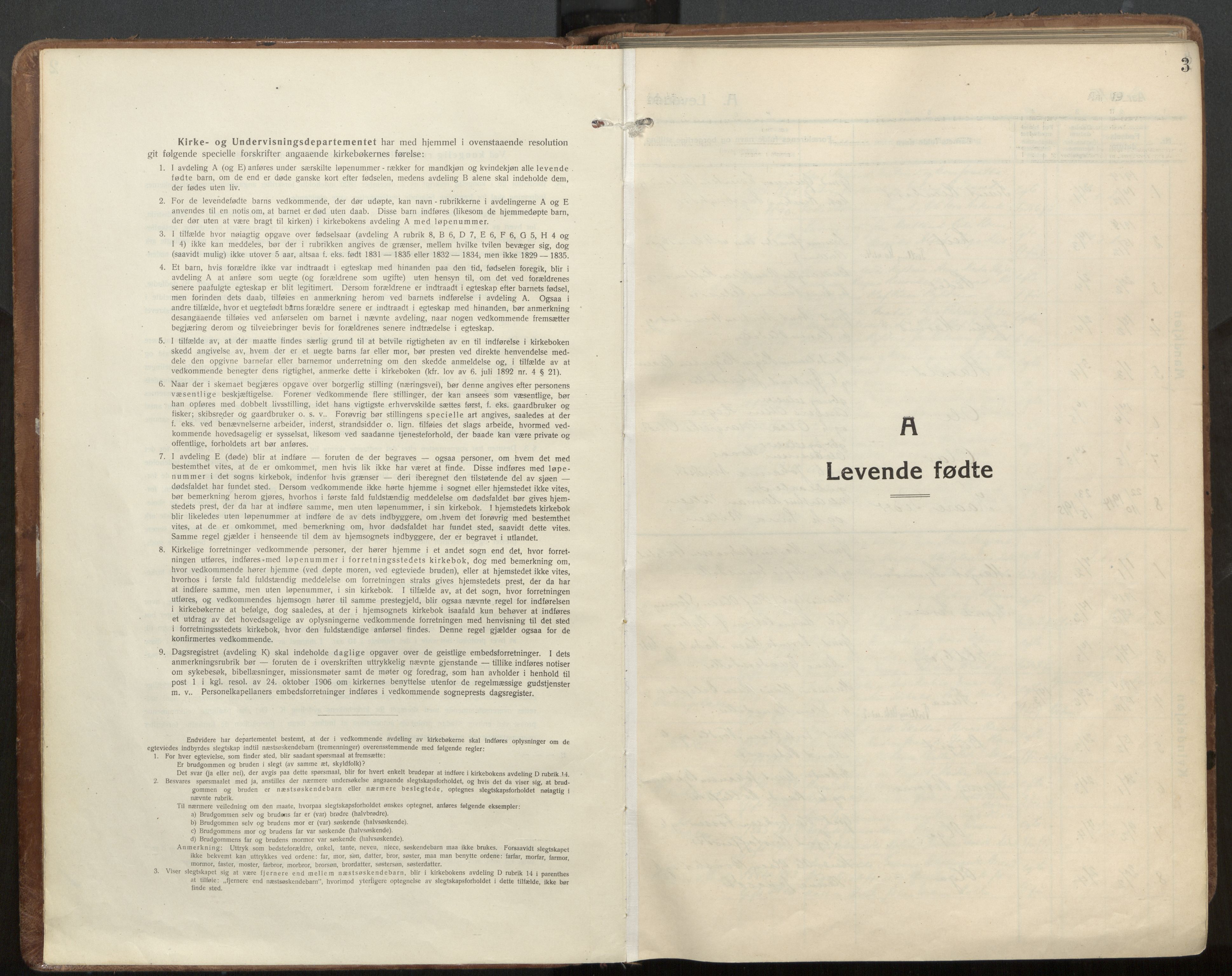 Ministerialprotokoller, klokkerbøker og fødselsregistre - Nord-Trøndelag, SAT/A-1458/703/L0037: Parish register (official) no. 703A10, 1915-1932, p. 3