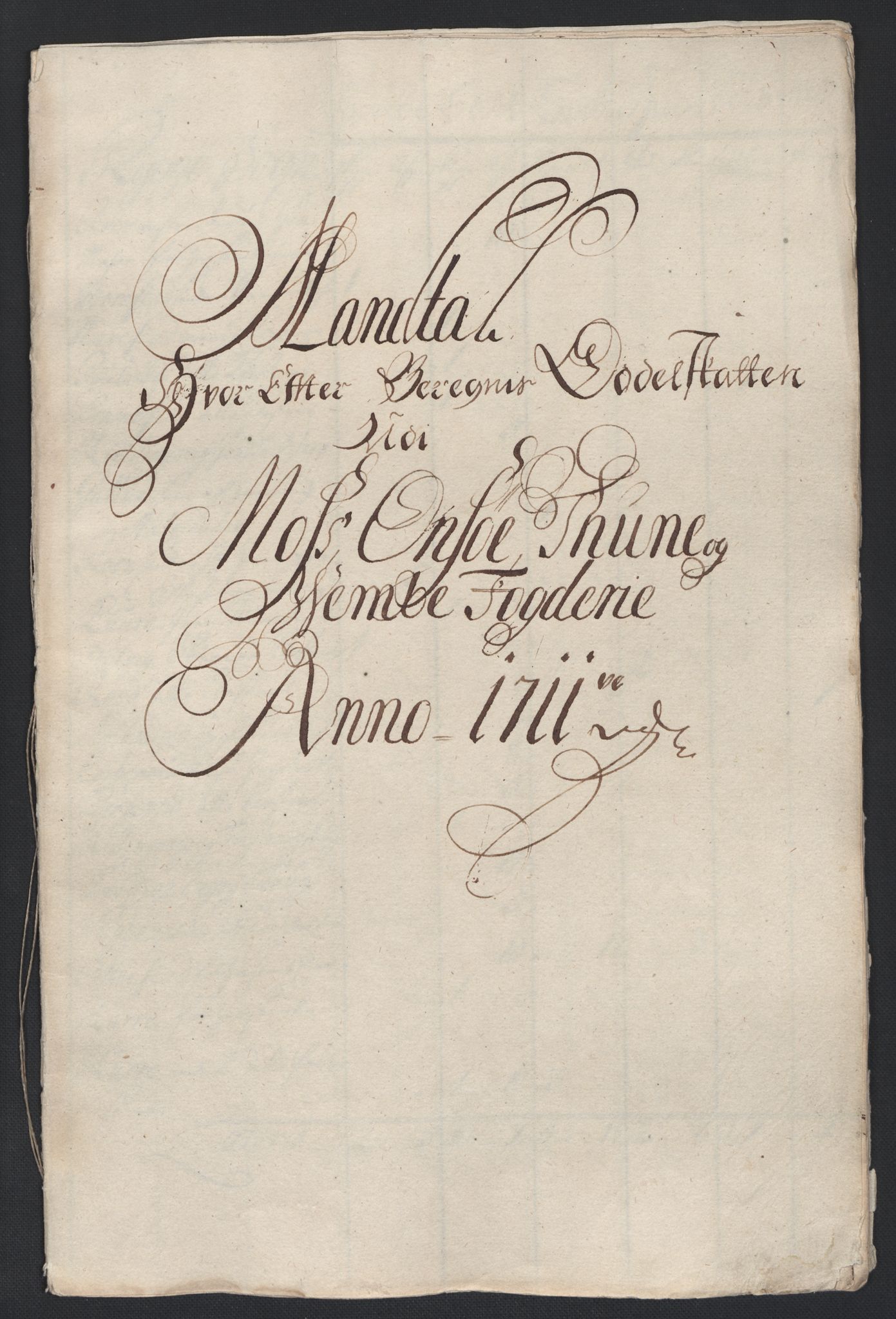 Rentekammeret inntil 1814, Reviderte regnskaper, Fogderegnskap, AV/RA-EA-4092/R04/L0136: Fogderegnskap Moss, Onsøy, Tune, Veme og Åbygge, 1711, p. 166