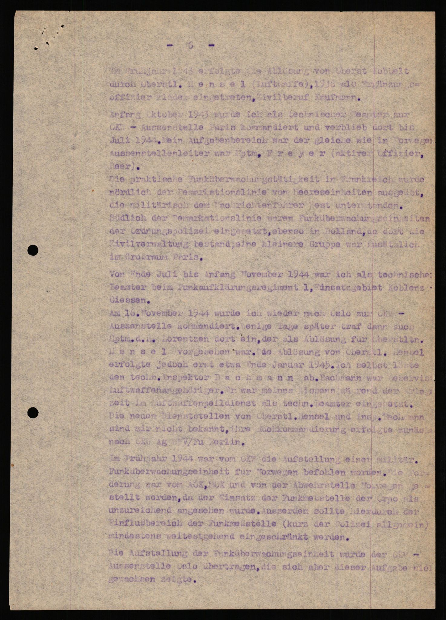 Forsvaret, Forsvarets overkommando II, RA/RAFA-3915/D/Db/L0033: CI Questionaires. Tyske okkupasjonsstyrker i Norge. Tyskere., 1945-1946, p. 193