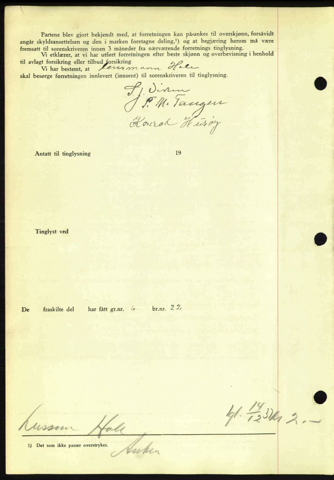 Romsdal sorenskriveri, SAT/A-4149/1/2/2C: Mortgage book no. A4, 1937-1938, Diary no: : 2537/1937