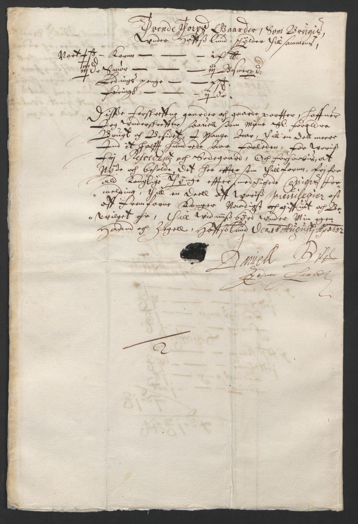 Rentekammeret inntil 1814, Reviderte regnskaper, Lensregnskaper, AV/RA-EA-5023/R/Rb/Rbg/L0008: Verne kloster len, 1618-1651