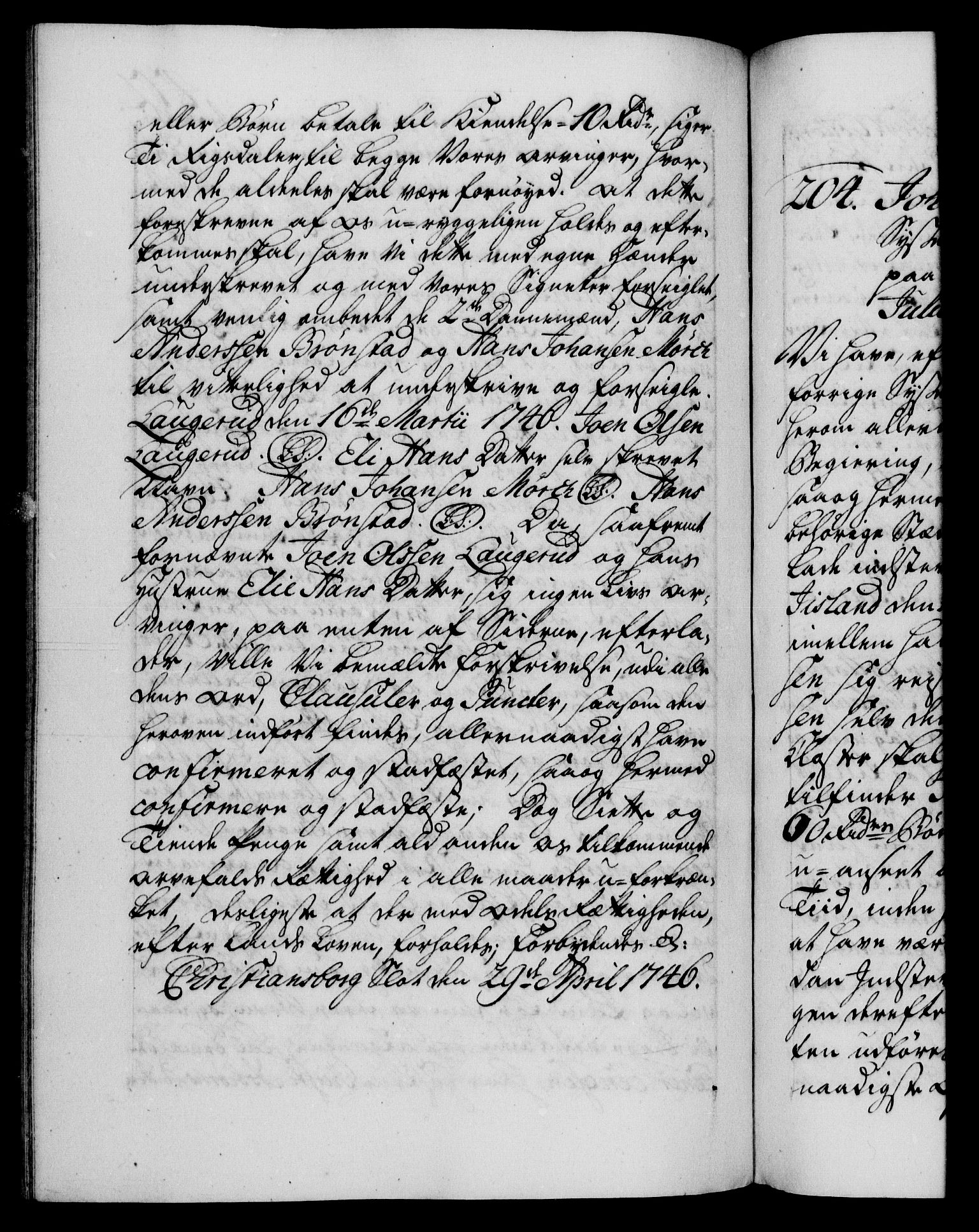 Danske Kanselli 1572-1799, AV/RA-EA-3023/F/Fc/Fca/Fcaa/L0034: Norske registre, 1745-1746, p. 472b