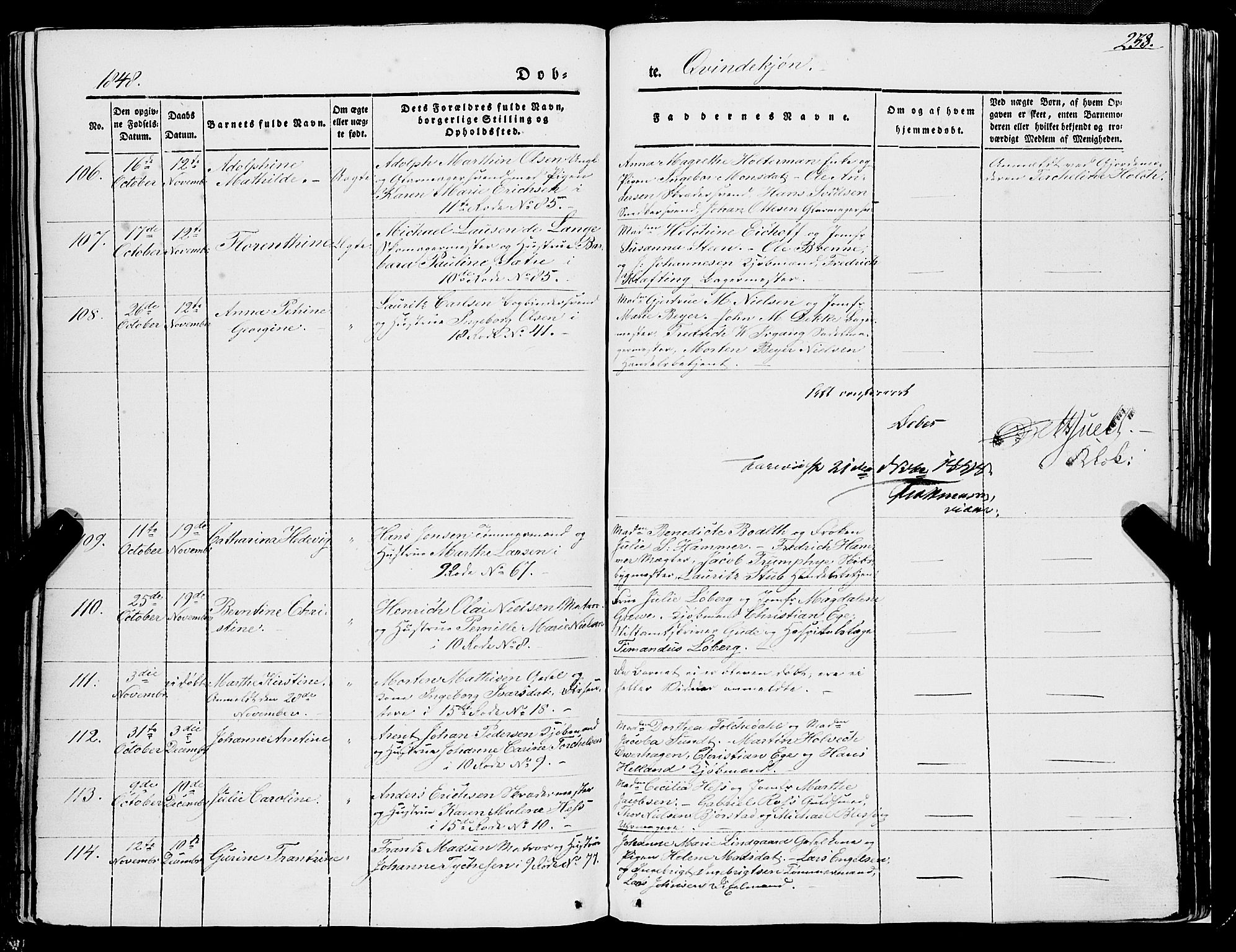 Domkirken sokneprestembete, AV/SAB-A-74801/H/Haa/L0019: Parish register (official) no. B 2, 1841-1851, p. 238