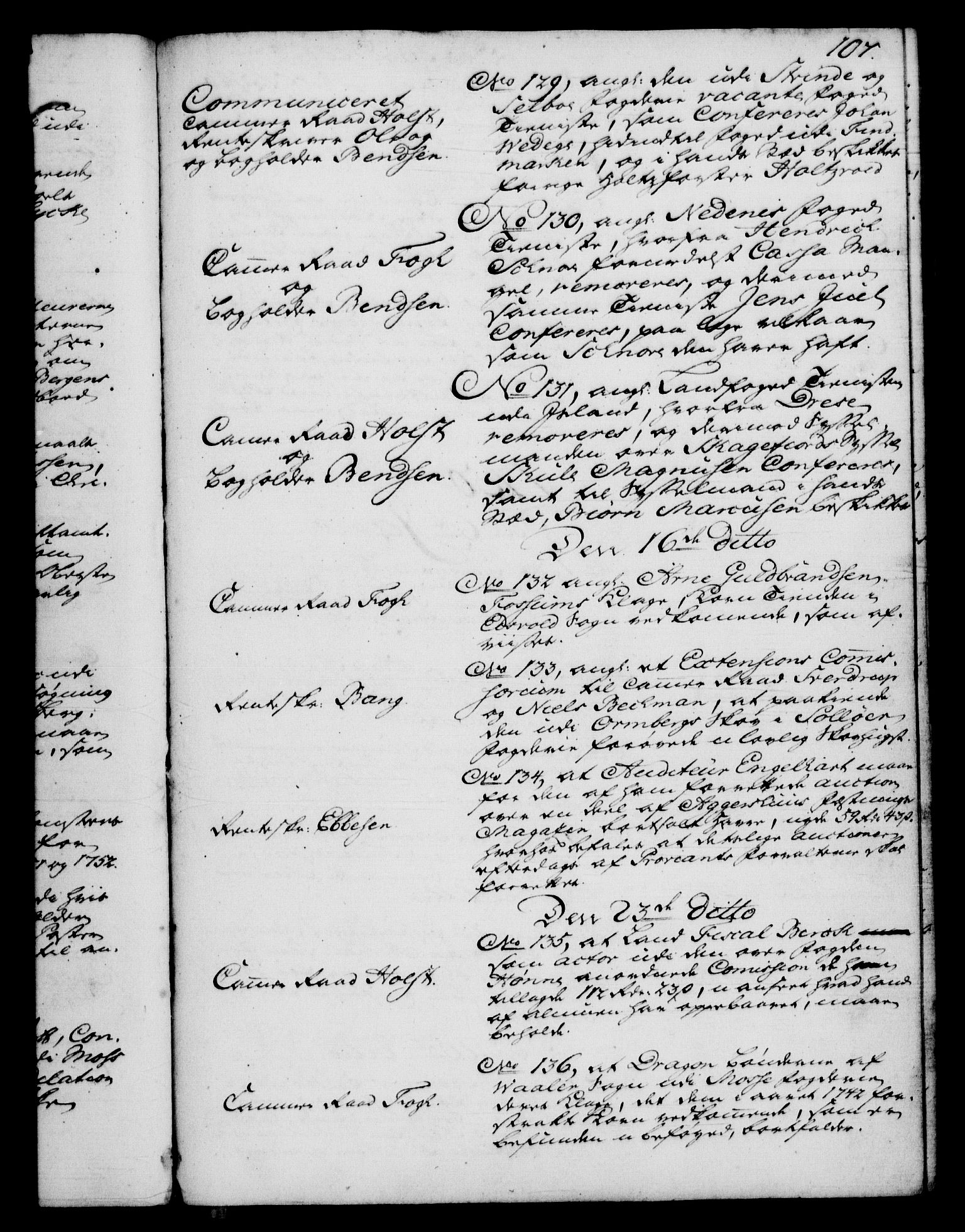 Rentekammeret, Kammerkanselliet, RA/EA-3111/G/Gf/Gfb/L0005: Register til norske relasjons- og resolusjonsprotokoller (merket RK 52.100), 1744-1754, p. 107