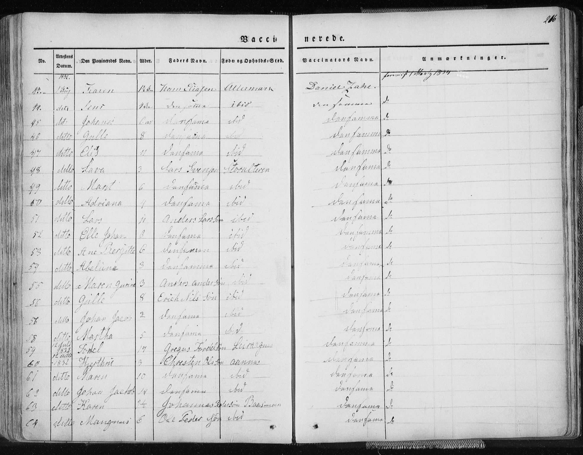 Ministerialprotokoller, klokkerbøker og fødselsregistre - Nordland, AV/SAT-A-1459/827/L0390: Parish register (official) no. 827A02, 1826-1841, p. 216