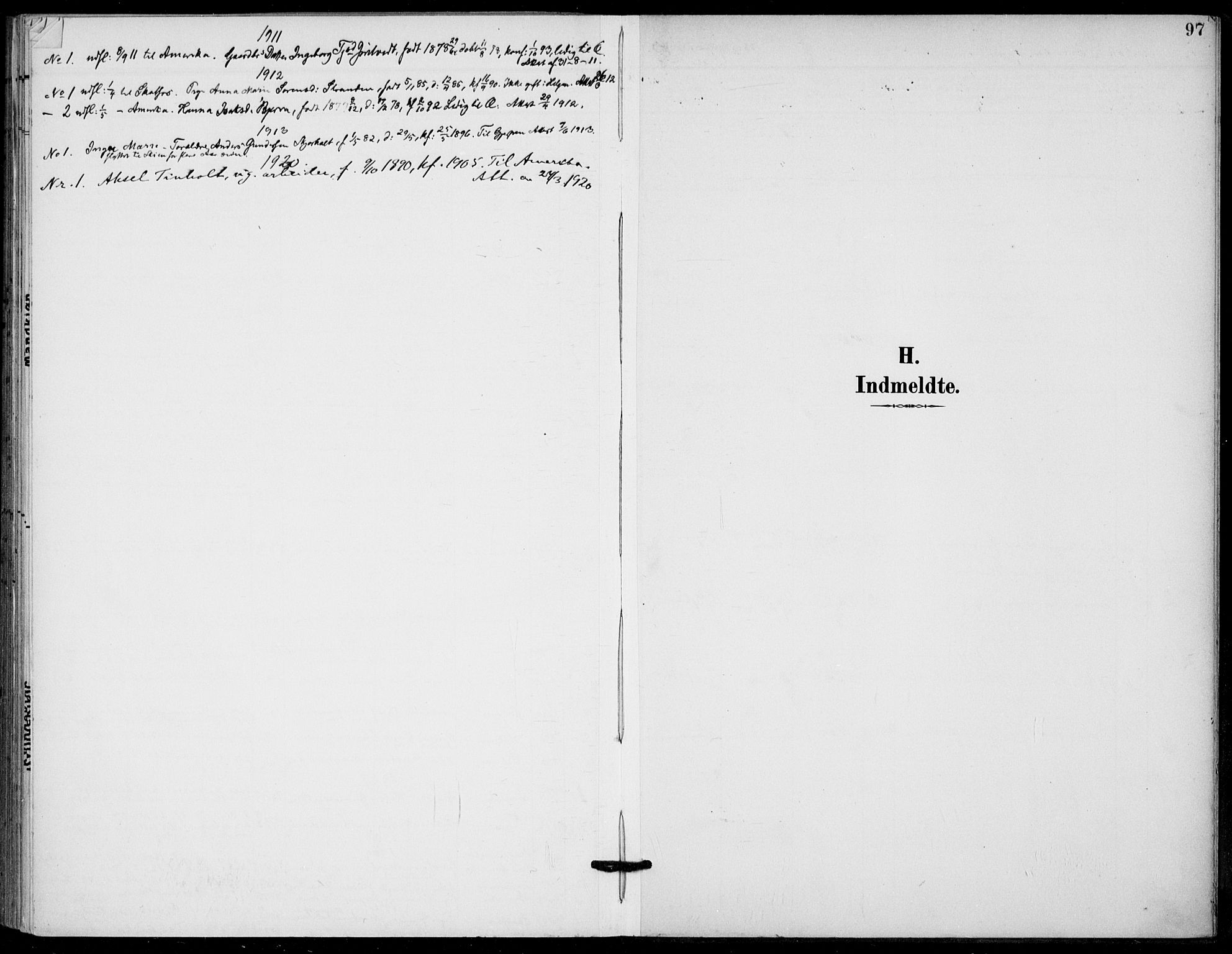 Holla kirkebøker, SAKO/A-272/F/Fa/L0011: Parish register (official) no. 11, 1897-1928, p. 97