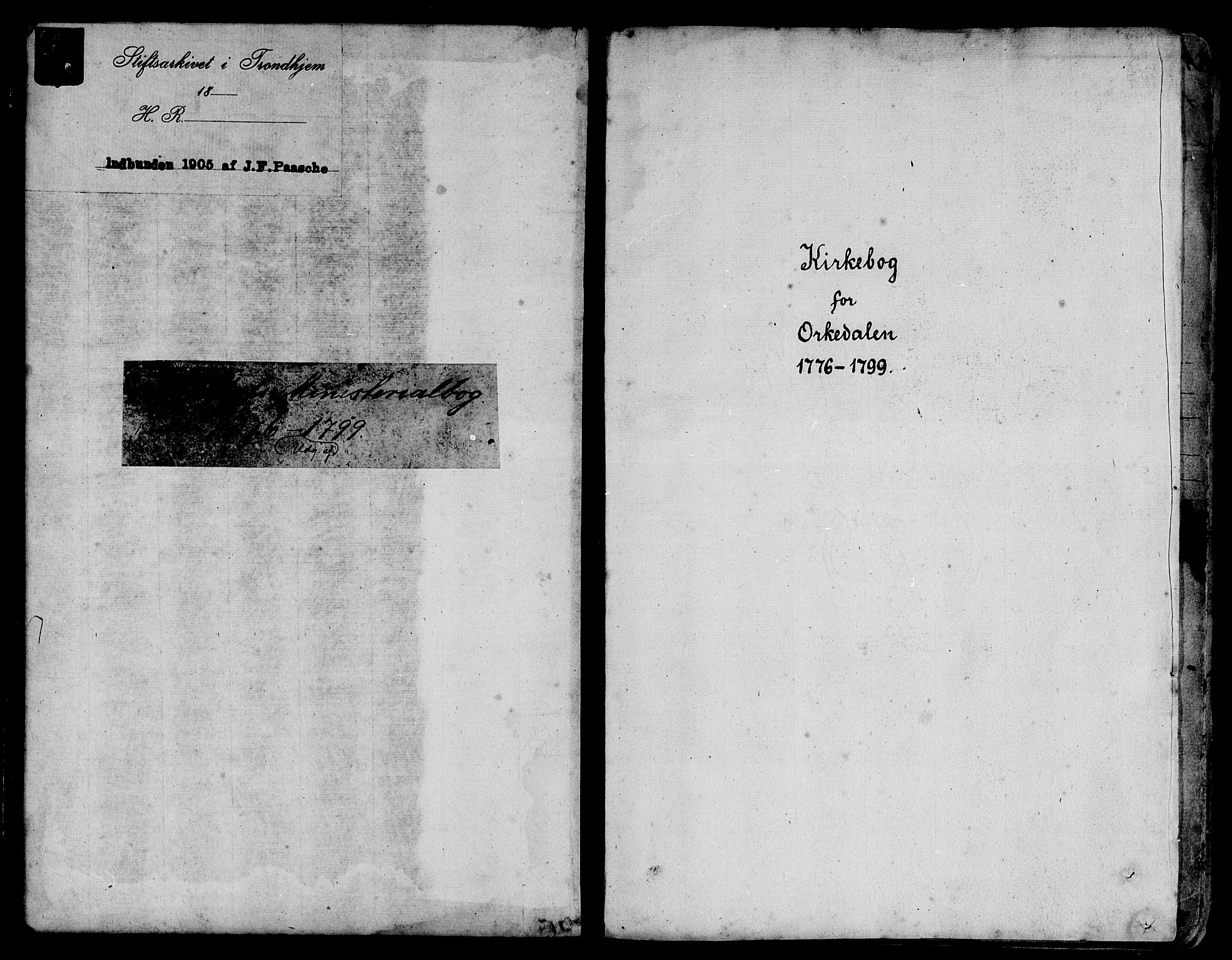 Ministerialprotokoller, klokkerbøker og fødselsregistre - Sør-Trøndelag, SAT/A-1456/668/L0802: Parish register (official) no. 668A02, 1776-1799