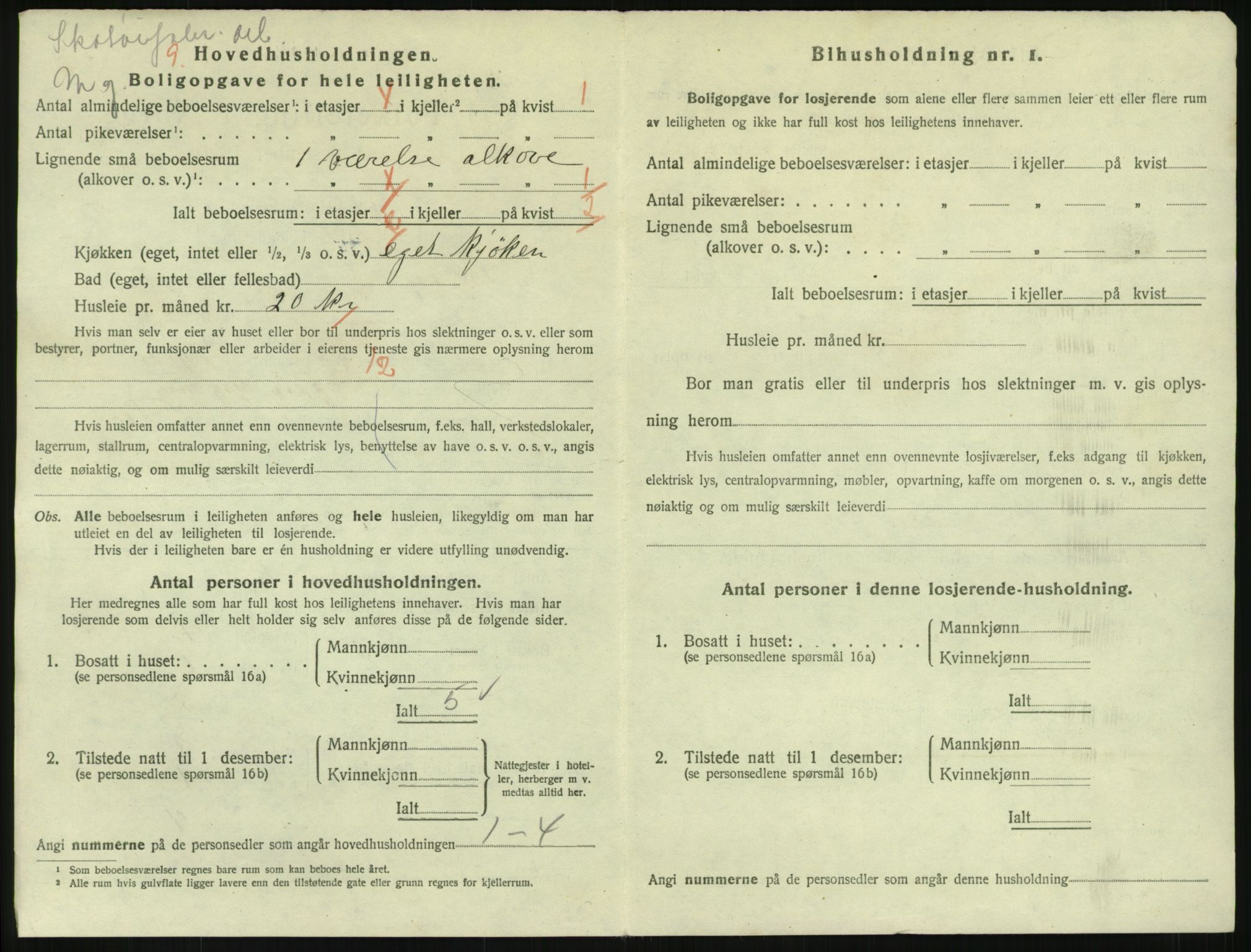 SAKO, 1920 census for Skien, 1920, p. 12145