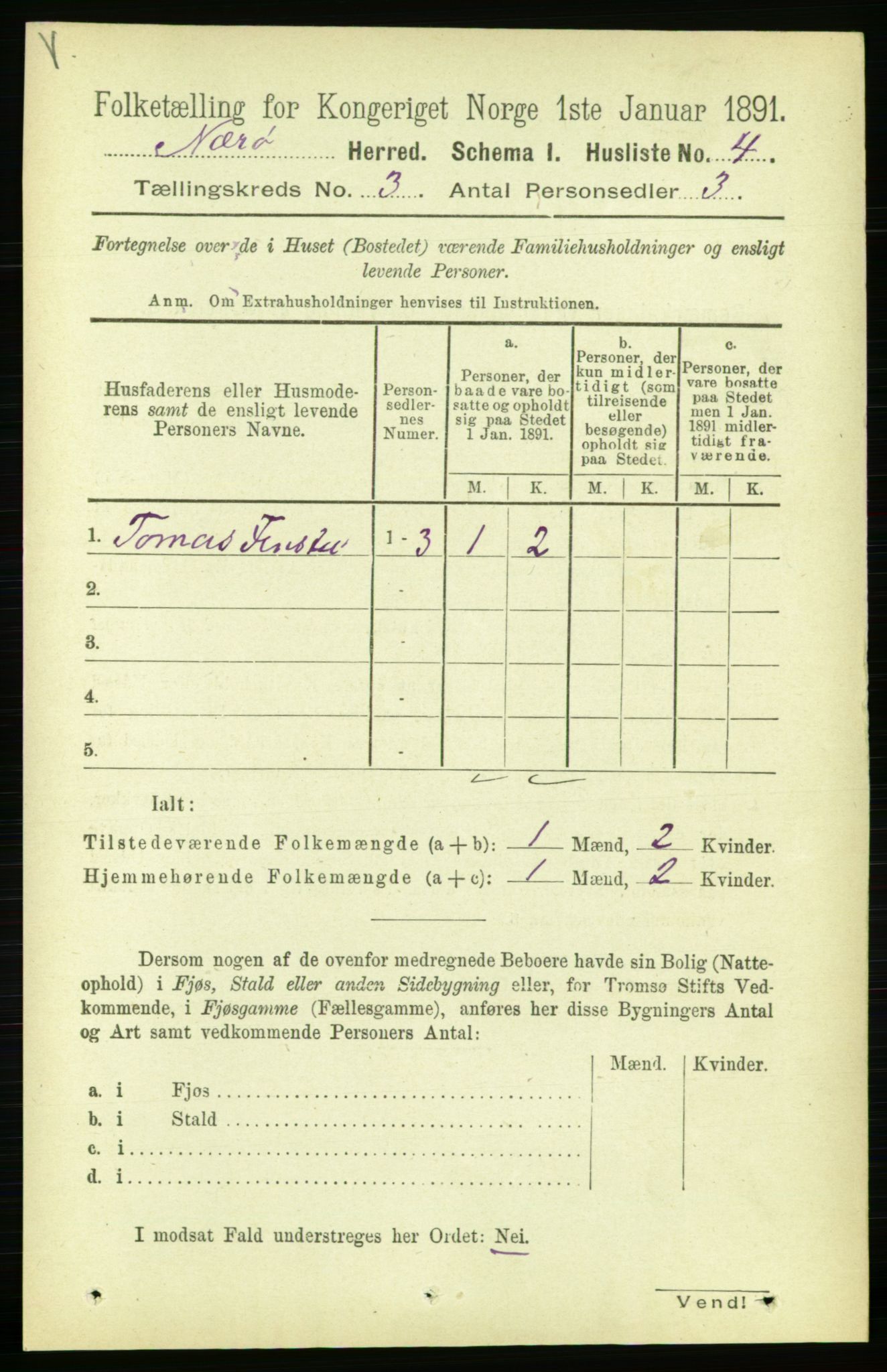 RA, 1891 census for 1751 Nærøy, 1891, p. 1220