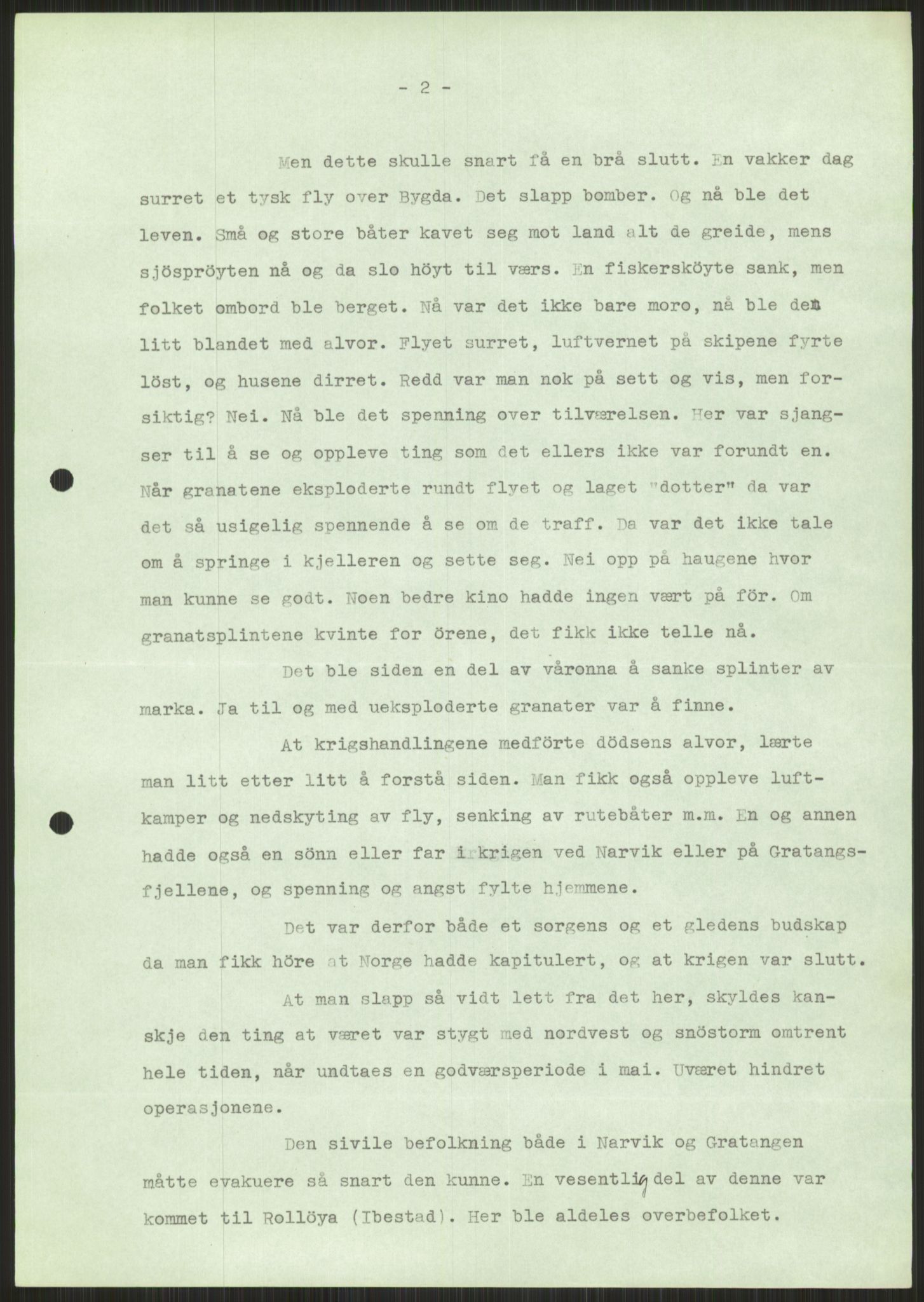 Forsvaret, Forsvarets krigshistoriske avdeling, AV/RA-RAFA-2017/Y/Ya/L0017: II-C-11-31 - Fylkesmenn.  Rapporter om krigsbegivenhetene 1940., 1940, p. 621