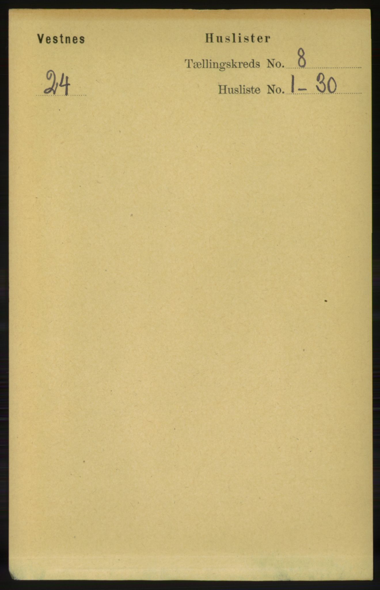 RA, 1891 census for 1535 Vestnes, 1891, p. 3120