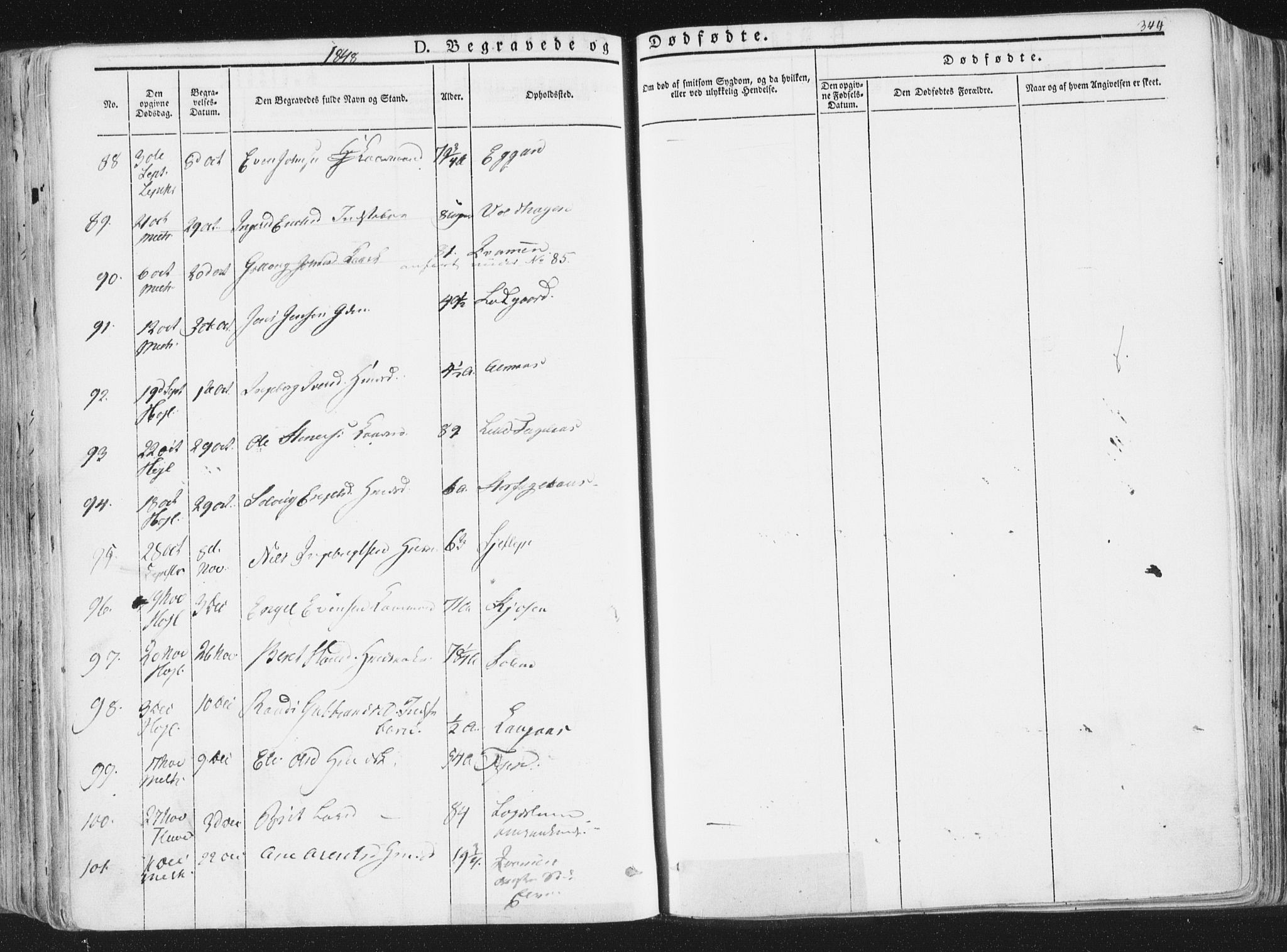 Ministerialprotokoller, klokkerbøker og fødselsregistre - Sør-Trøndelag, SAT/A-1456/691/L1074: Parish register (official) no. 691A06, 1842-1852, p. 344