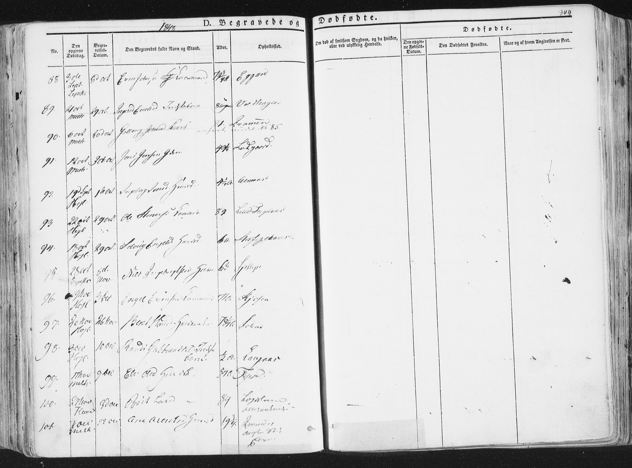 Ministerialprotokoller, klokkerbøker og fødselsregistre - Sør-Trøndelag, AV/SAT-A-1456/691/L1074: Parish register (official) no. 691A06, 1842-1852, p. 344