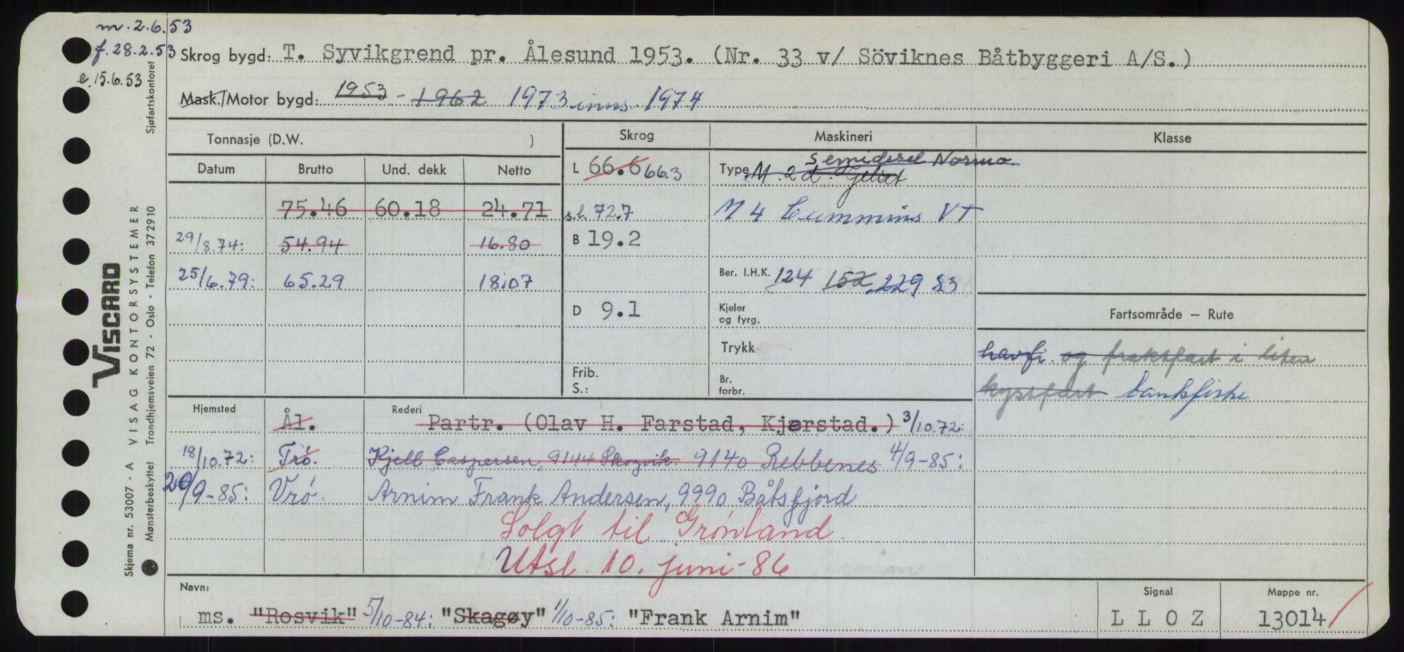 Sjøfartsdirektoratet med forløpere, Skipsmålingen, RA/S-1627/H/Hd/L0011: Fartøy, Fla-Får, p. 313