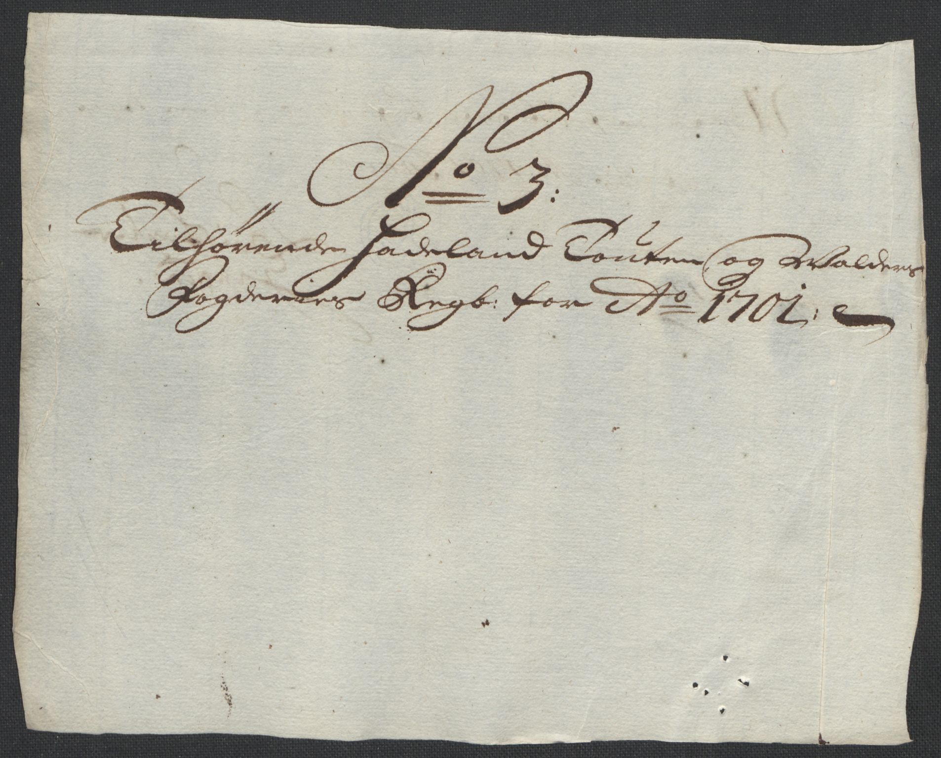 Rentekammeret inntil 1814, Reviderte regnskaper, Fogderegnskap, AV/RA-EA-4092/R18/L1299: Fogderegnskap Hadeland, Toten og Valdres, 1701, p. 310