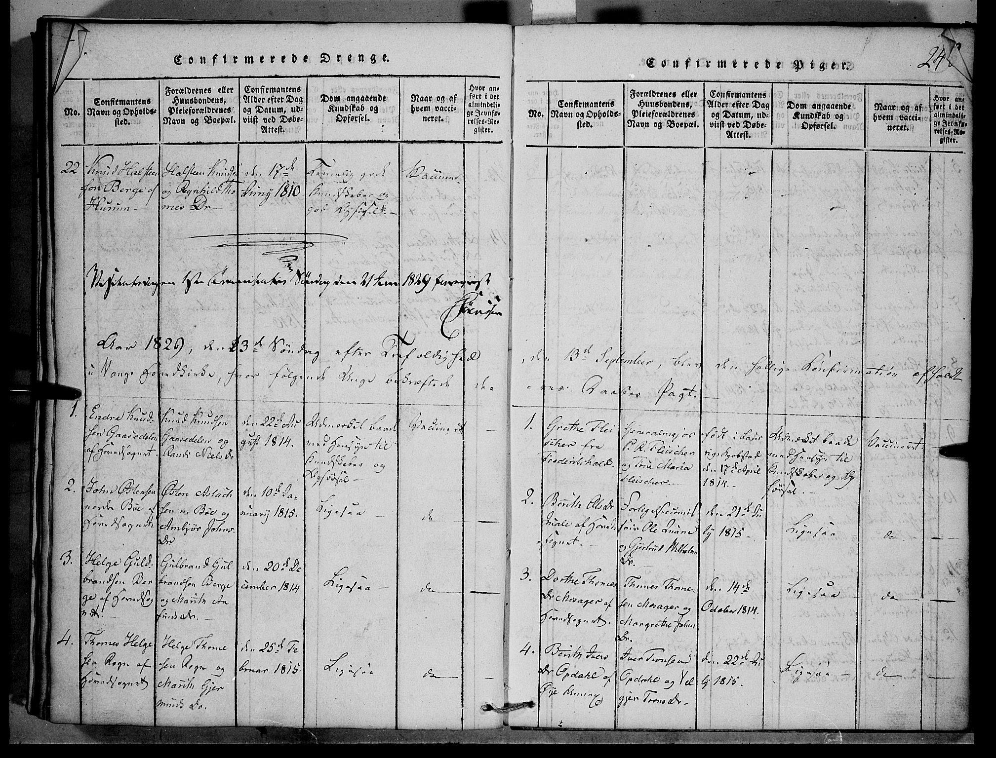 Vang prestekontor, Valdres, SAH/PREST-140/H/Hb/L0001: Parish register (copy) no. 1, 1814-1820, p. 248