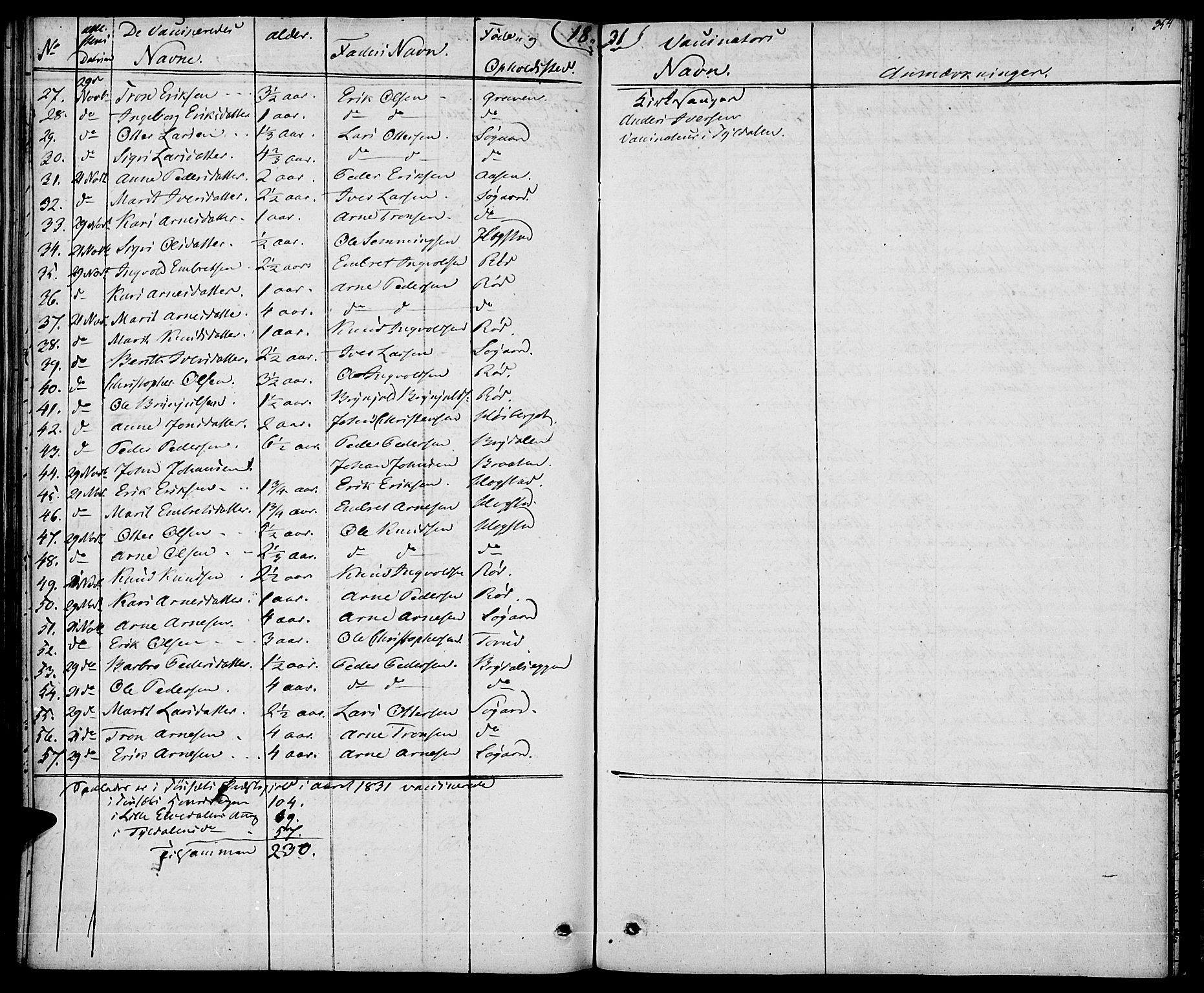 Tynset prestekontor, AV/SAH-PREST-058/H/Ha/Haa/L0019: Parish register (official) no. 19, 1829-1847, p. 354