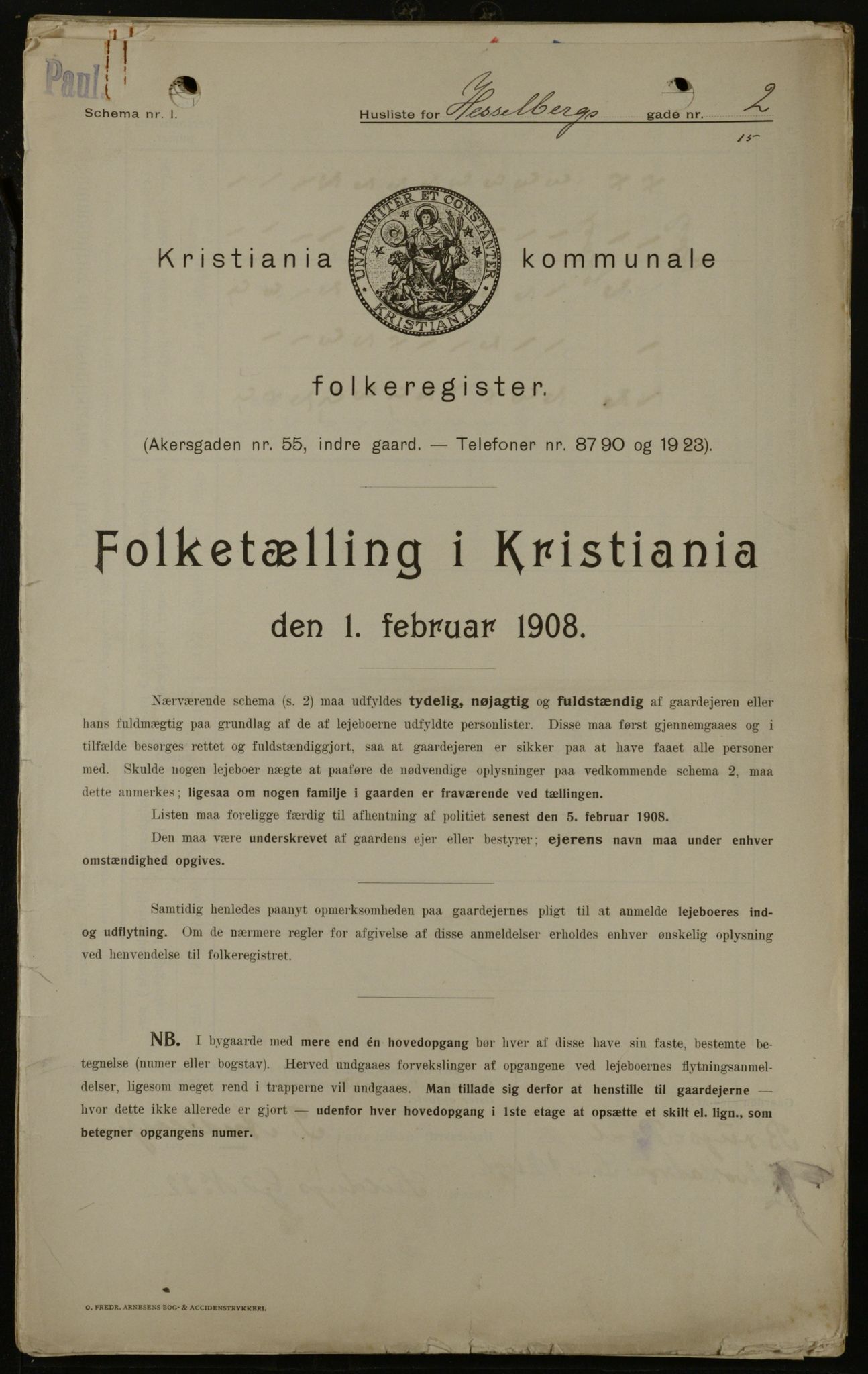 OBA, Municipal Census 1908 for Kristiania, 1908, p. 35847
