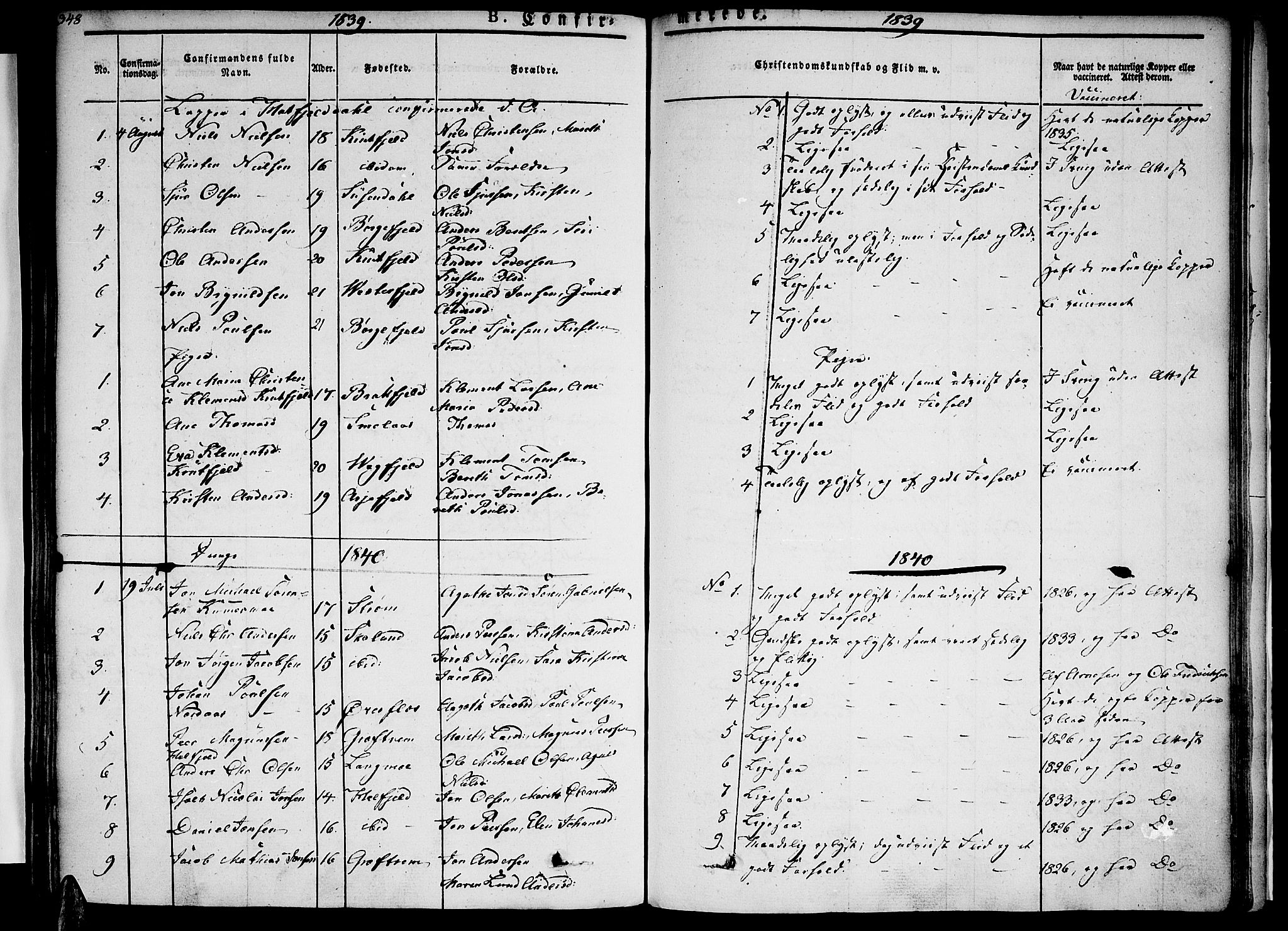 Ministerialprotokoller, klokkerbøker og fødselsregistre - Nordland, AV/SAT-A-1459/820/L0289: Parish register (official) no. 820A10, 1826-1845, p. 348