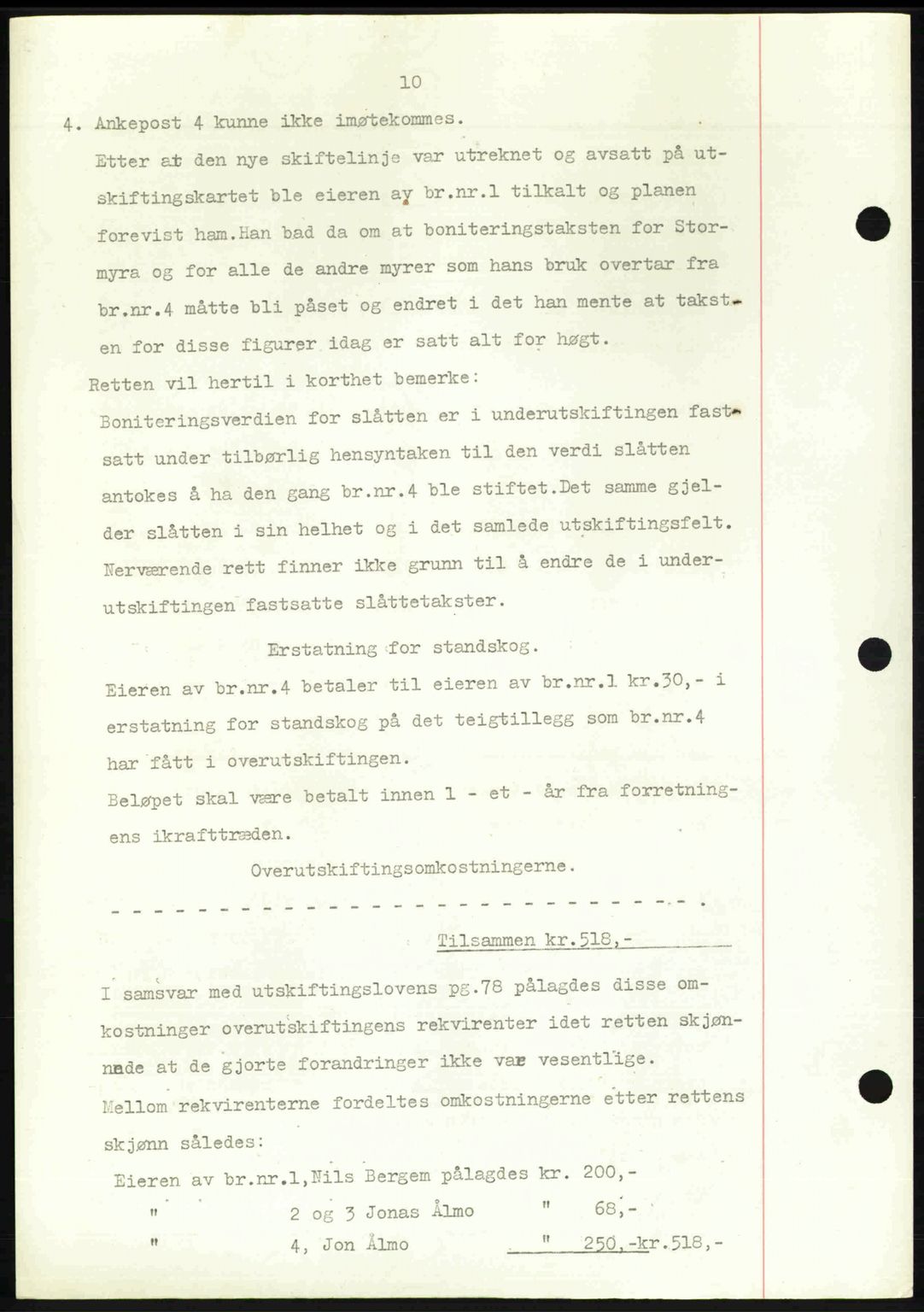 Nordmøre sorenskriveri, AV/SAT-A-4132/1/2/2Ca: Mortgage book no. A107, 1947-1948, Diary no: : 324/1948