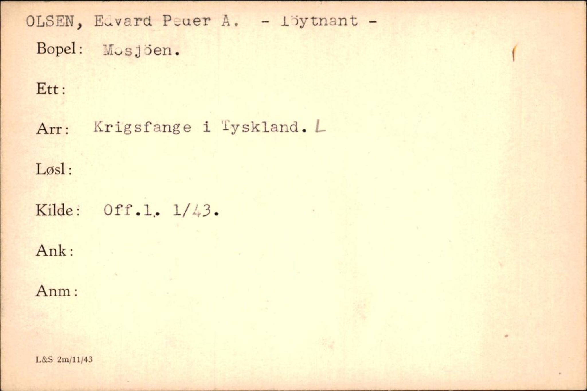 Forsvaret, Forsvarets krigshistoriske avdeling, AV/RA-RAFA-2017/Y/Yf/L0200: II-C-11-2102  -  Norske krigsfanger i Tyskland, 1940-1945, p. 806