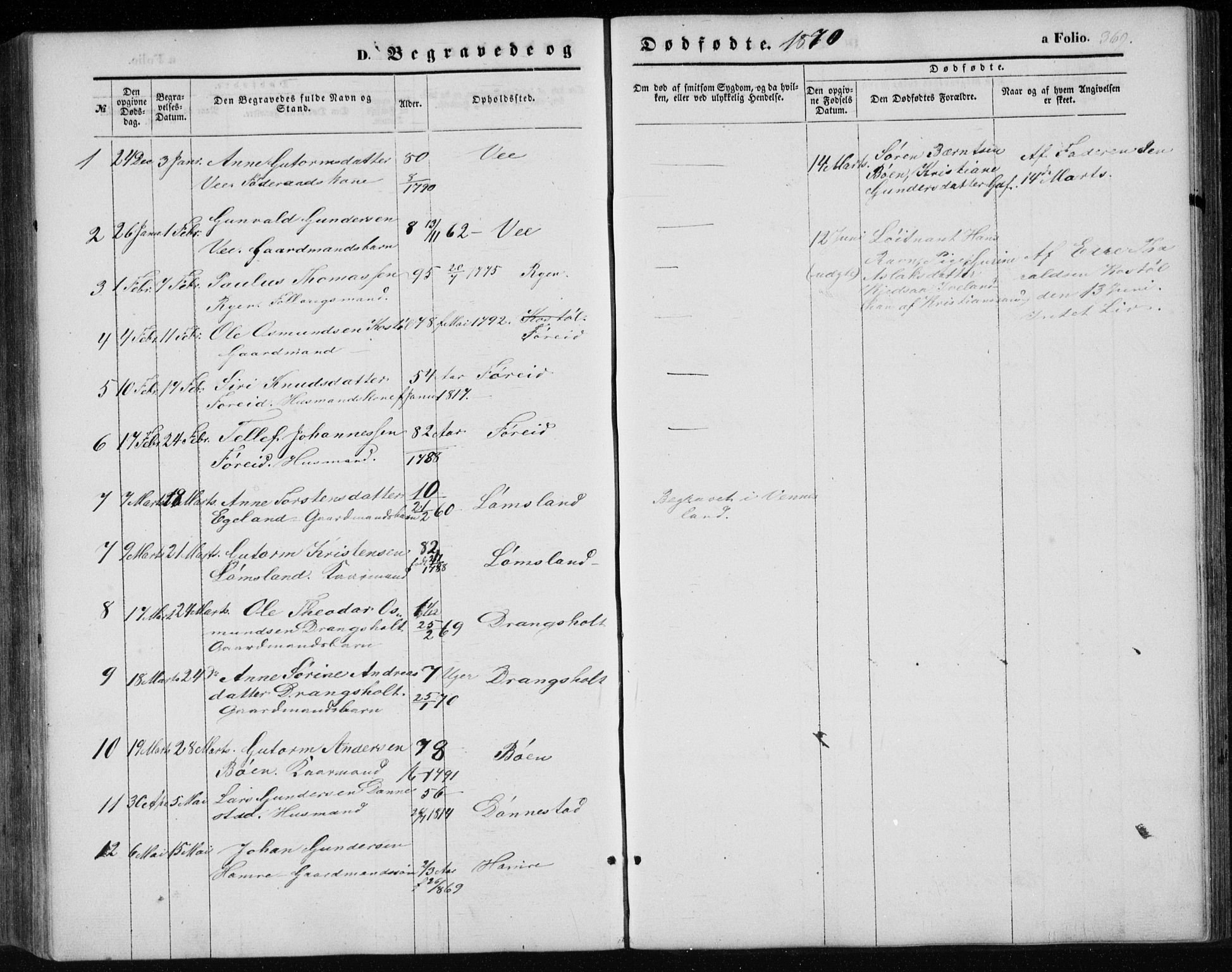 Tveit sokneprestkontor, SAK/1111-0043/F/Fb/L0003: Parish register (copy) no. B 3, 1854-1886, p. 369